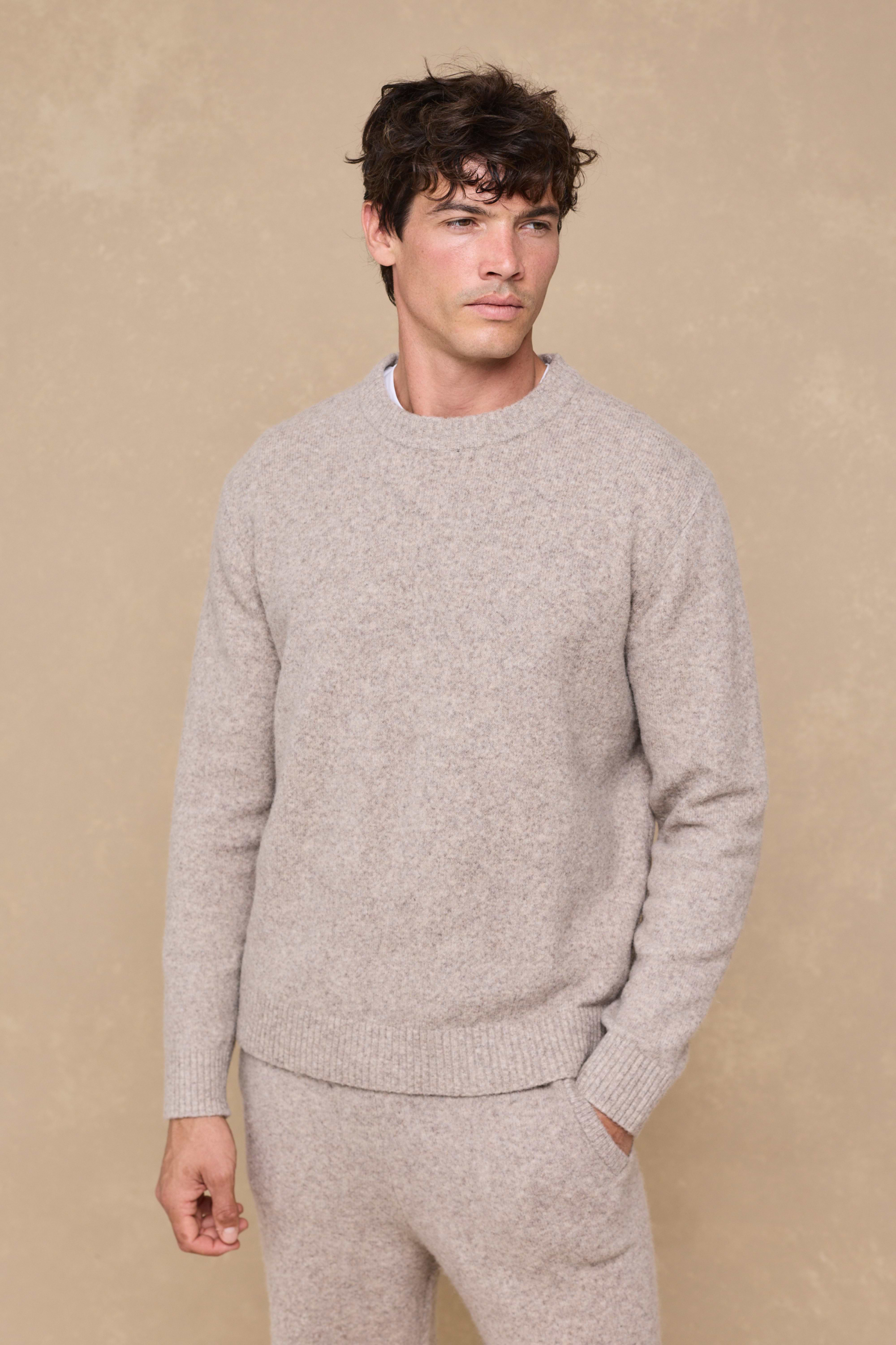 Hayes Crew Neck Jumper - Oatmeal