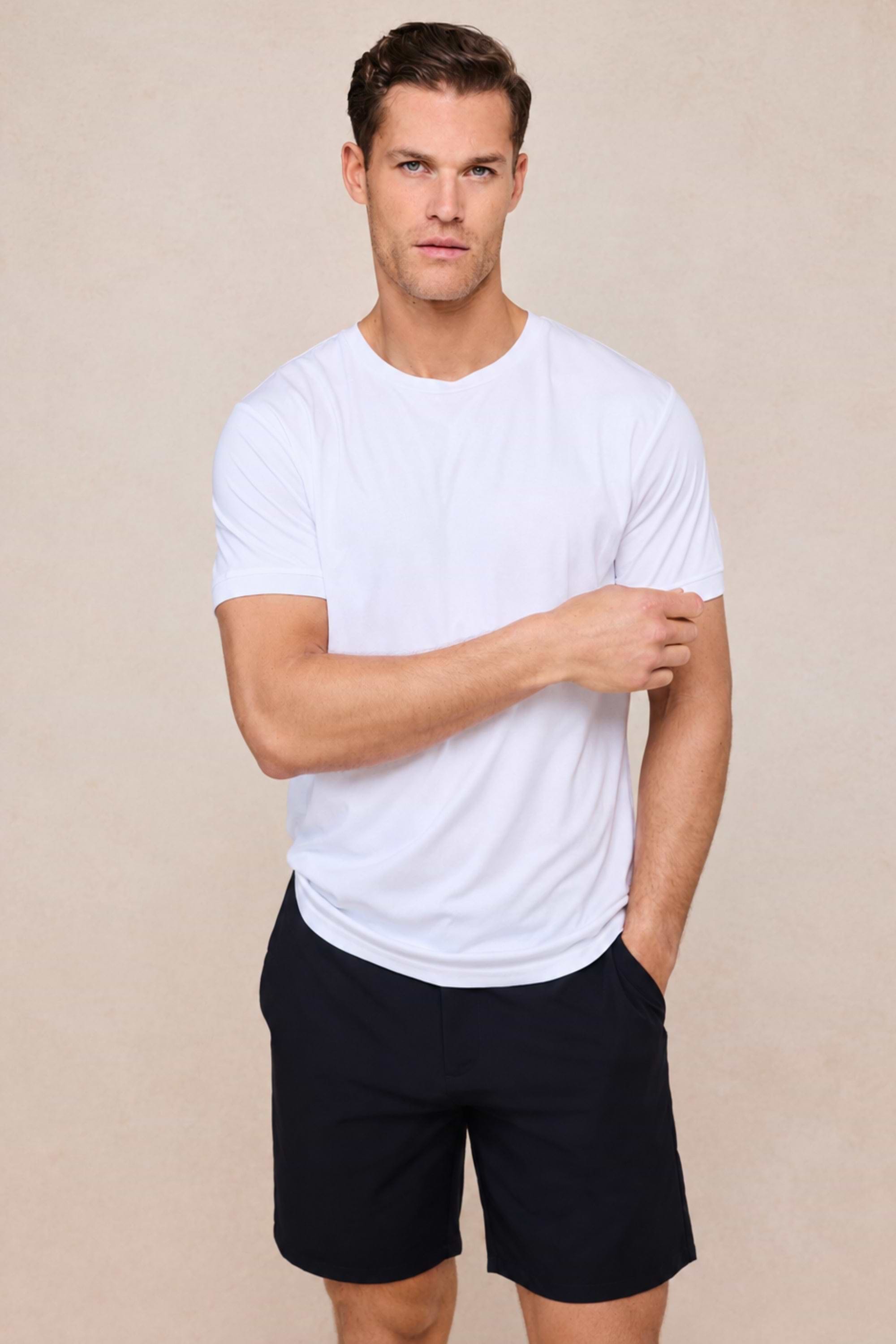Luxe Mercerised T-Shirt - White