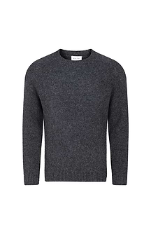 Mikkel Speckled Crew Neck Jumper - Charcoal Marl