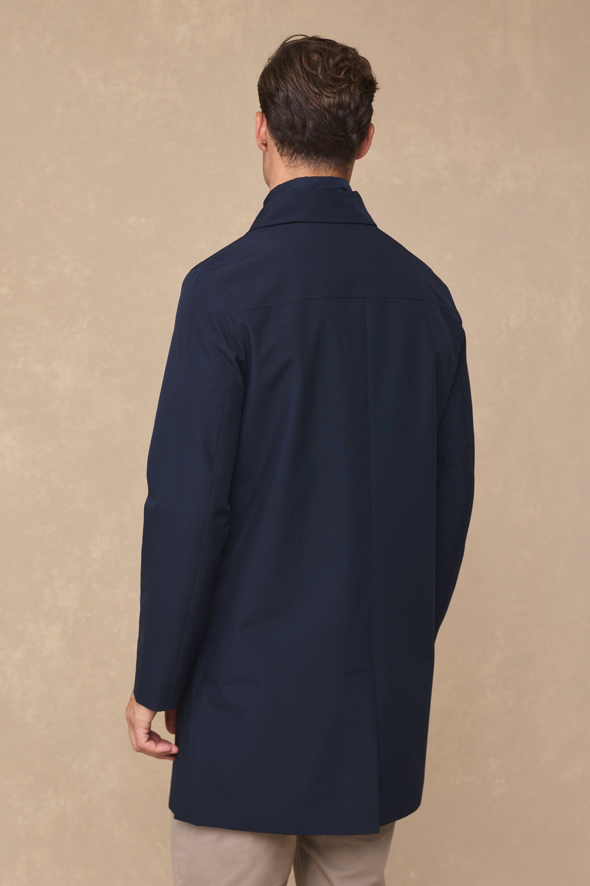 Cohen Trench Coat With Dettachable Insert - Navy