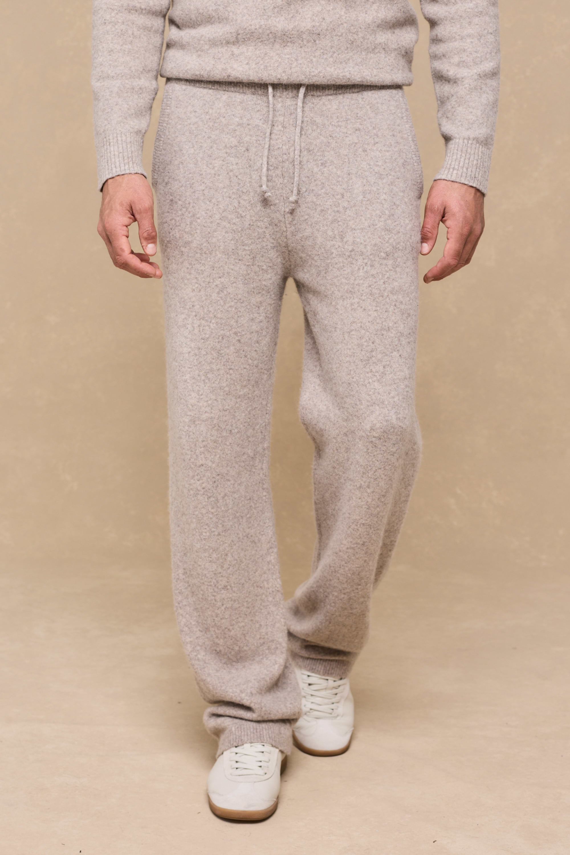 Hayes Knitted Trousers - Oatmeal