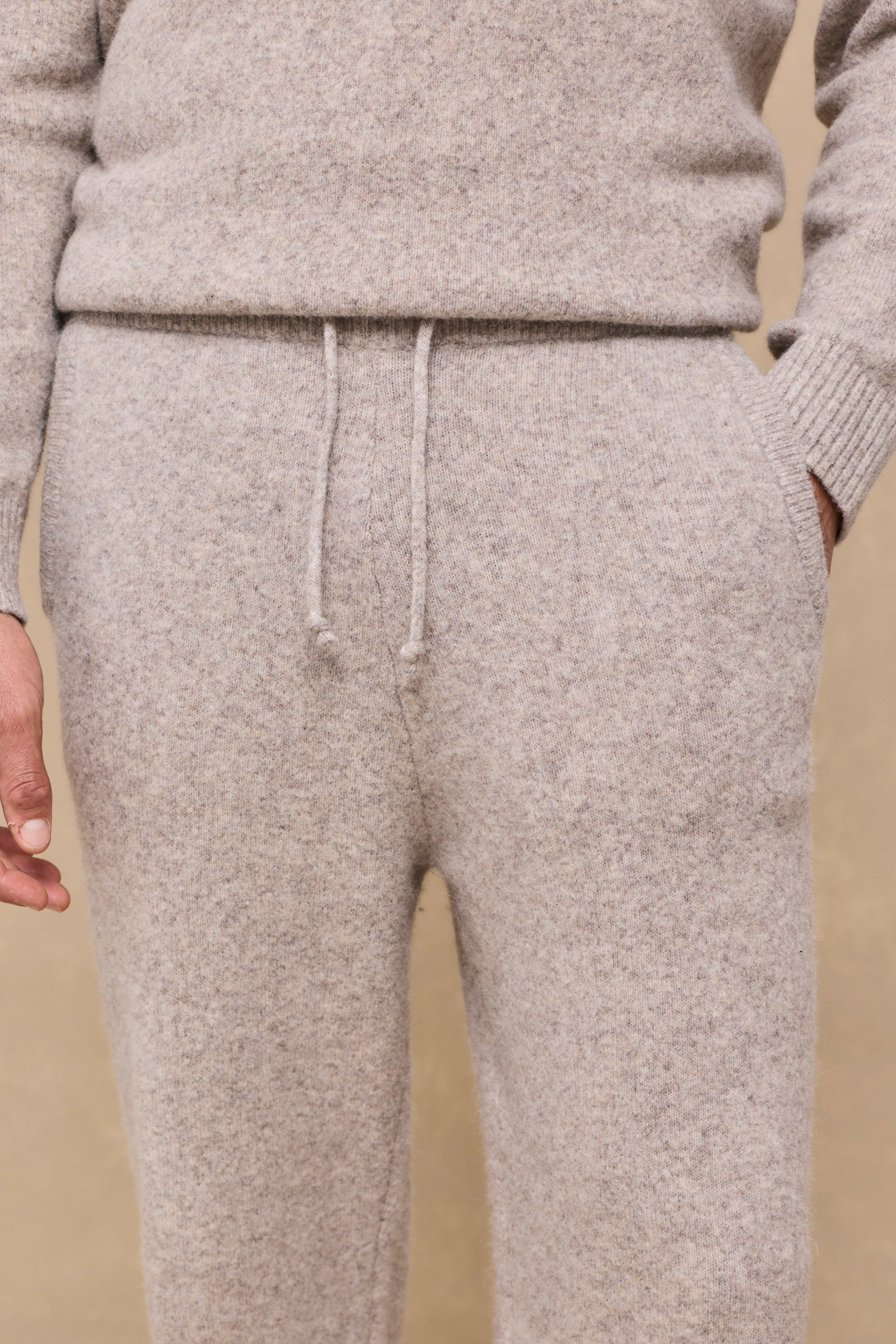 Hayes Knitted Trousers - Oatmeal