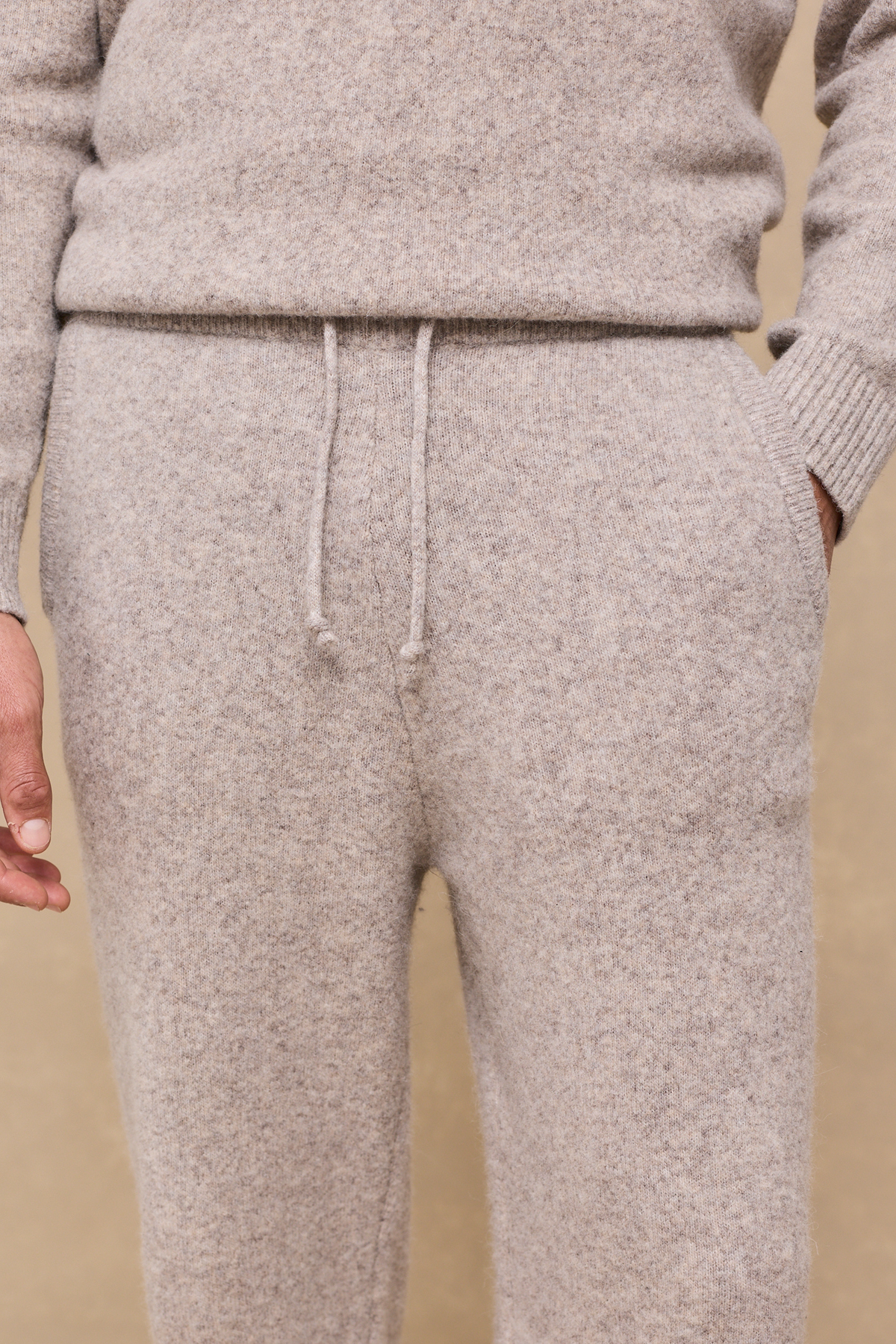 Hayes Knitted Trousers - Oatmeal