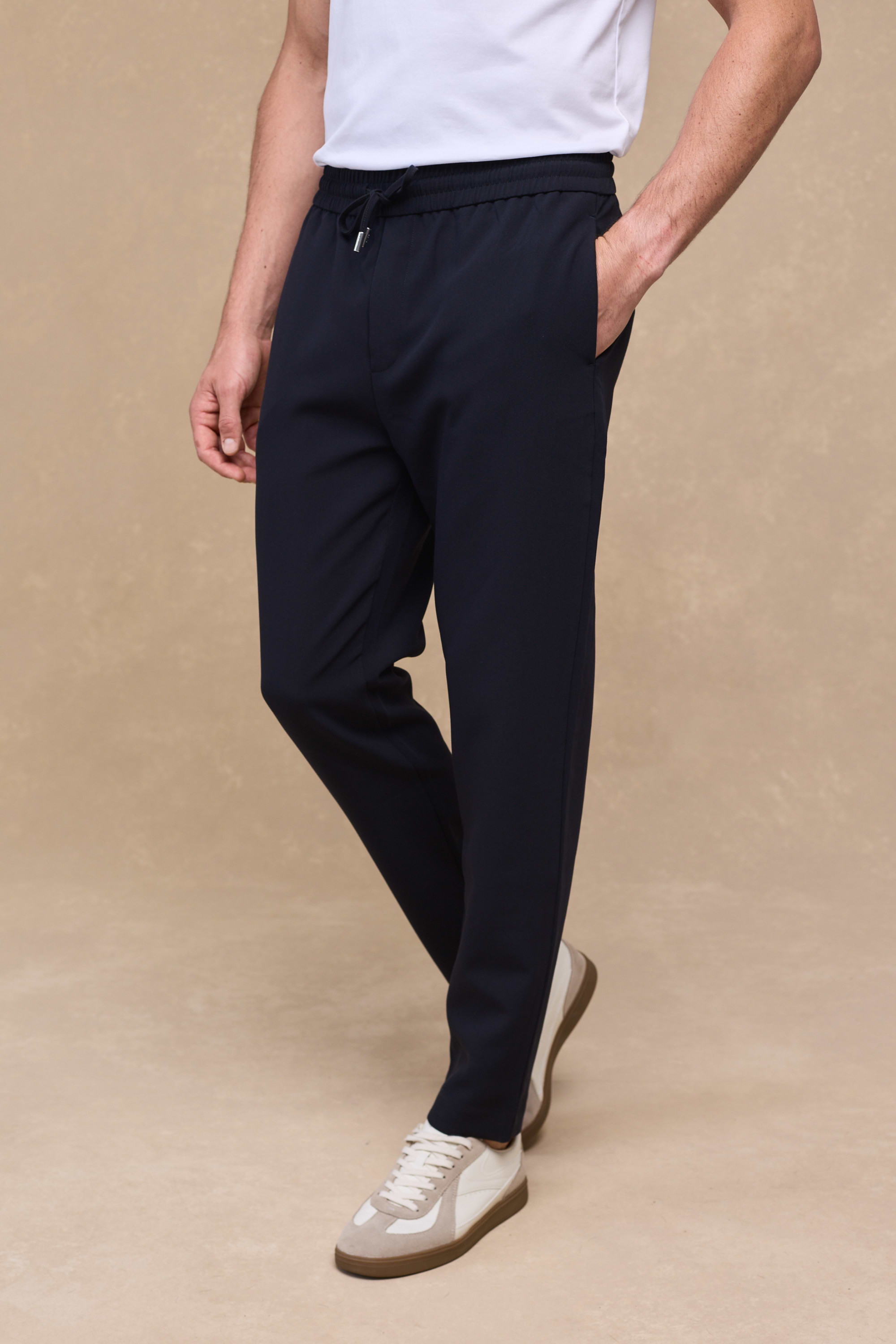 Mateo Tapered Trouser - Dark Navy
