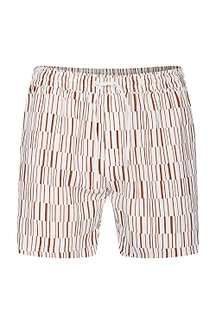 Chalco Elasticated Waist Swim Short - Ecru/Rust