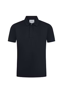Santi Mercerisiertes Poloshirt – Marineblau