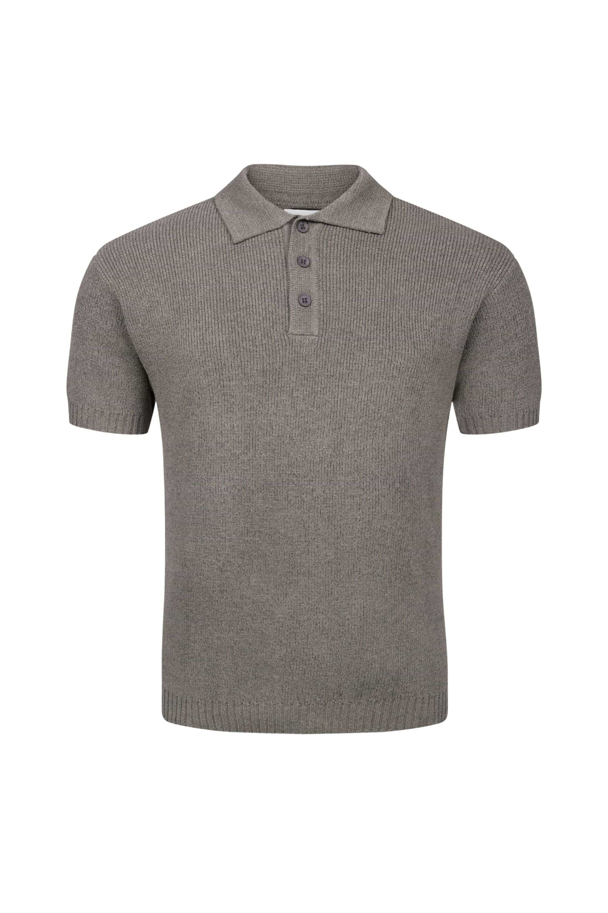 Sorelle Short Sleeve Rib Knit Polo - Dark Sage