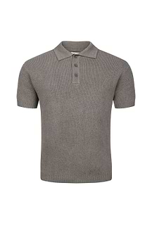 Sorelle Short Sleeve Rib Knit Polo - Dark Sage