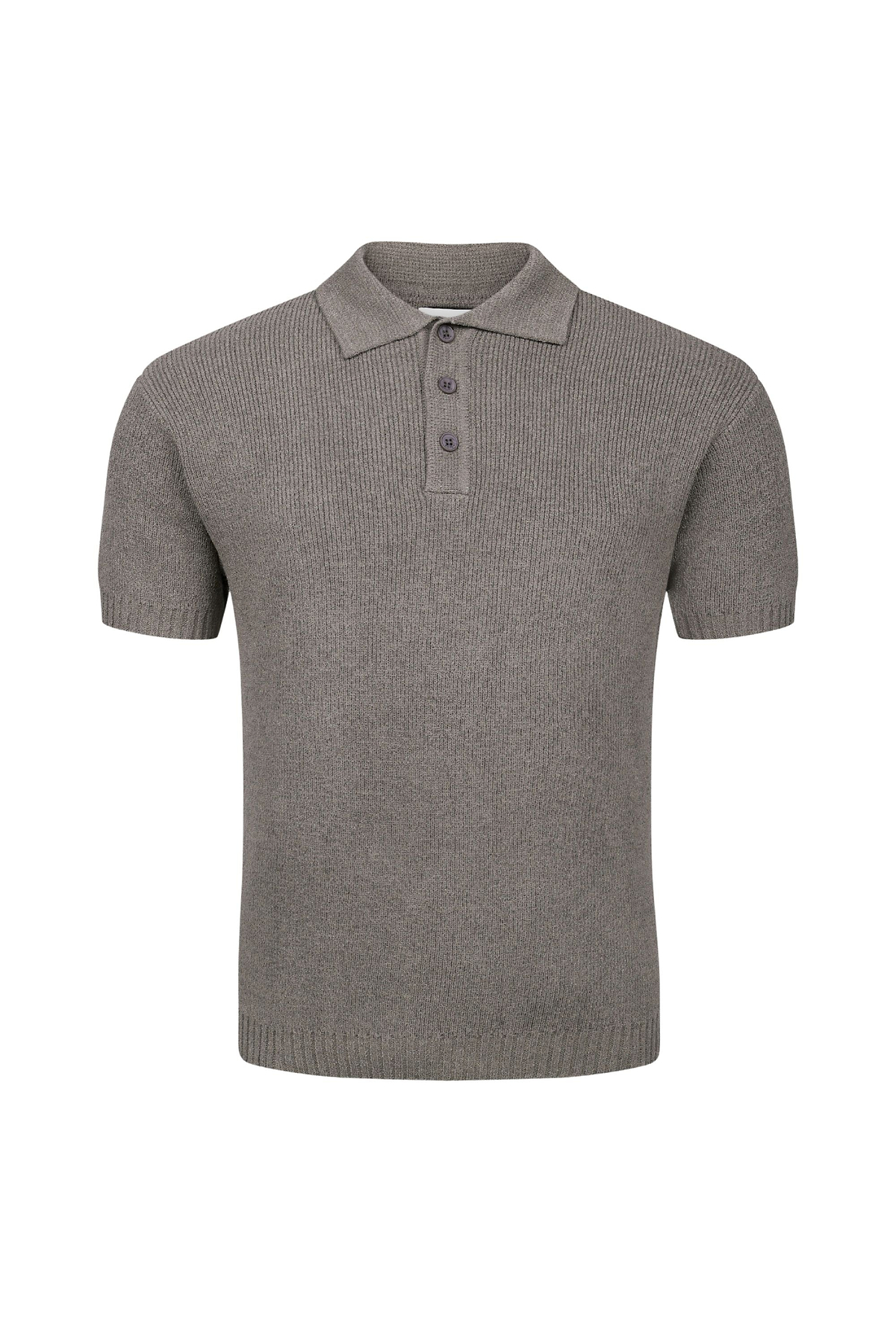 Sorelle Short Sleeve Rib Knit Polo - Dark Sage