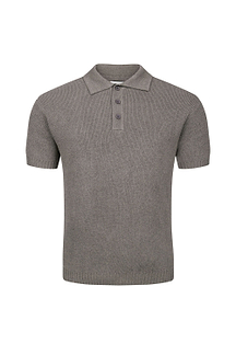 Sorelle Short Sleeve Rib Knit Polo - Dark Sage