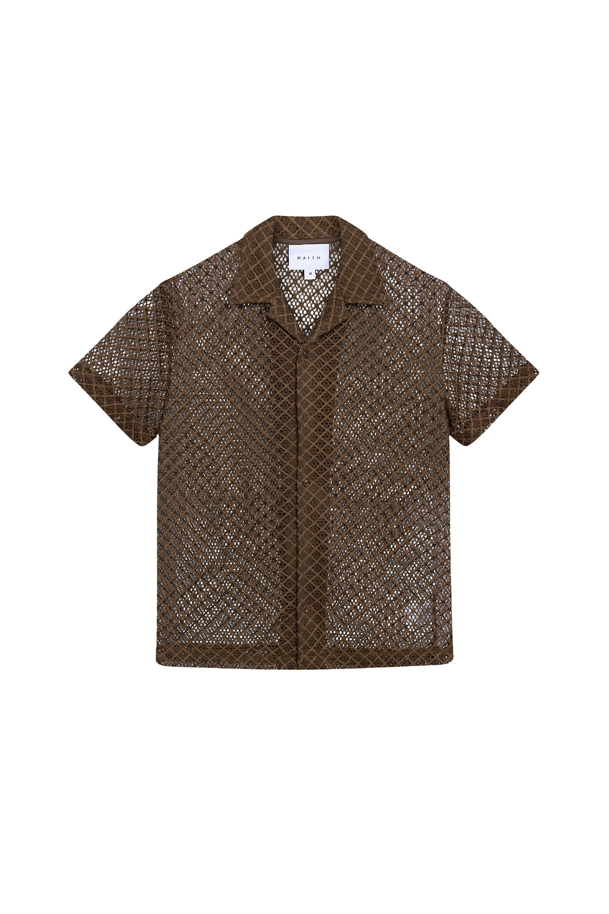 Marcelo Short Sleeve Lace Shirt - Brown