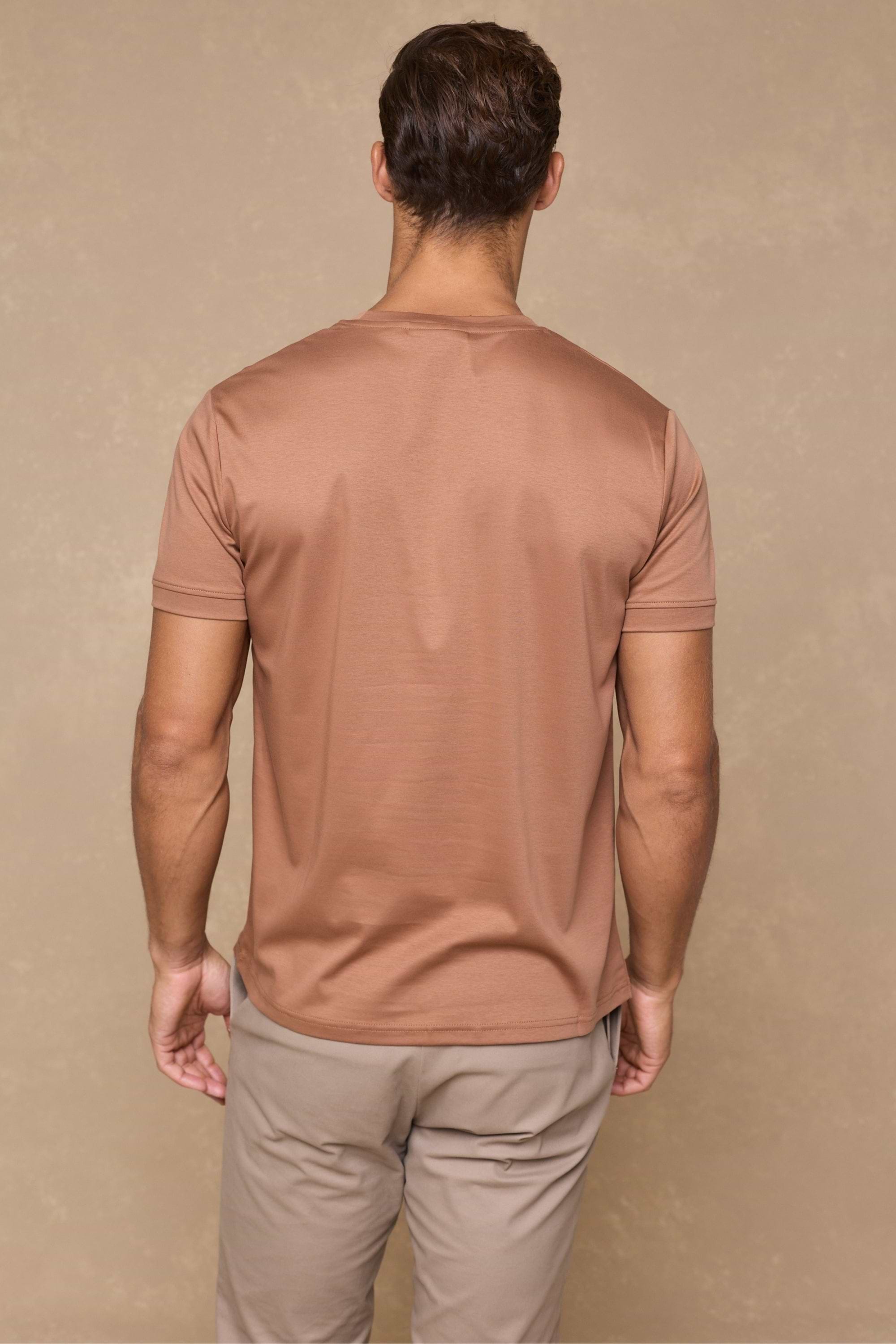 Luxe Mercerised T-Shirt - Rust Orange