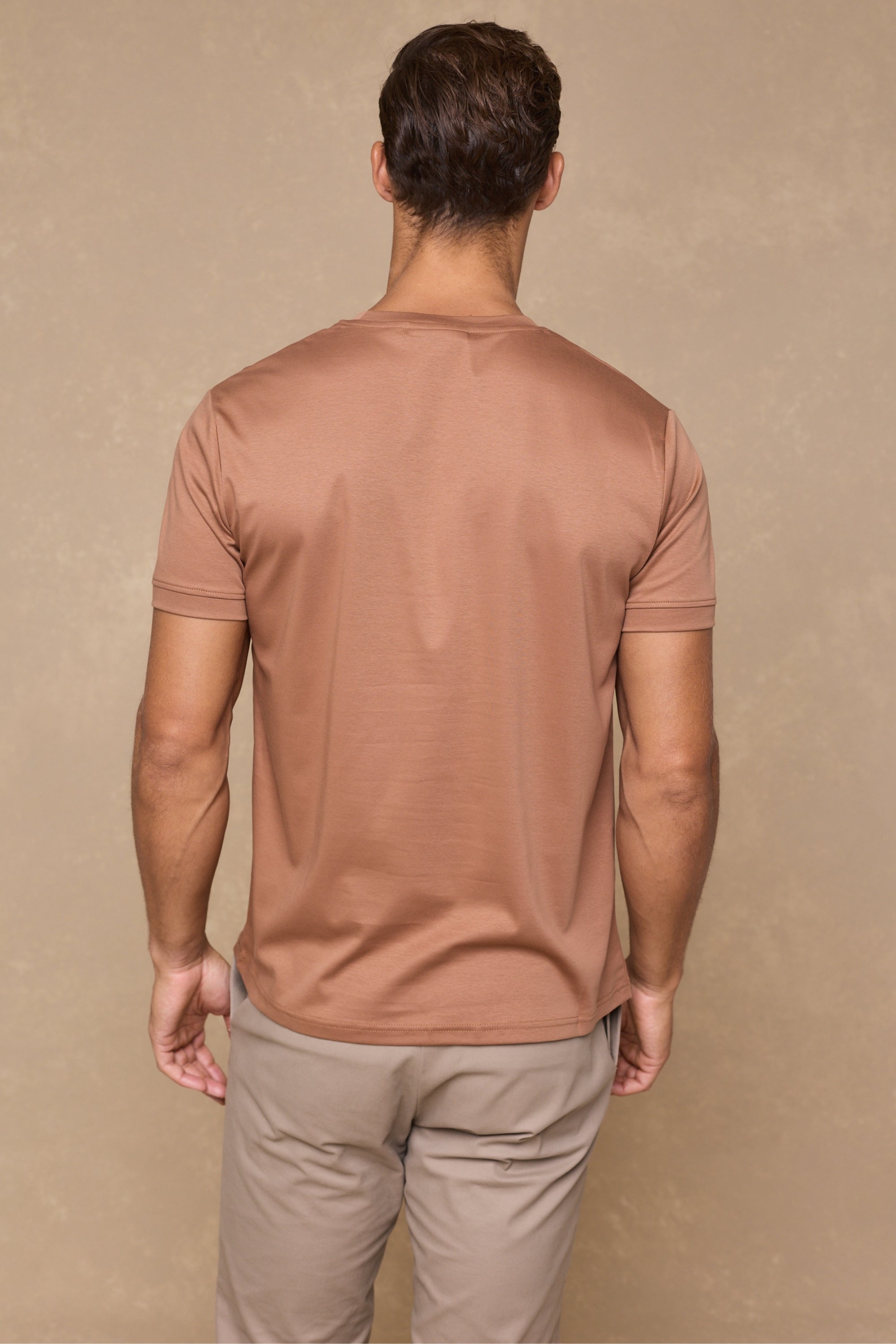 Luxe Mercerised T-Shirt - Rust Orange