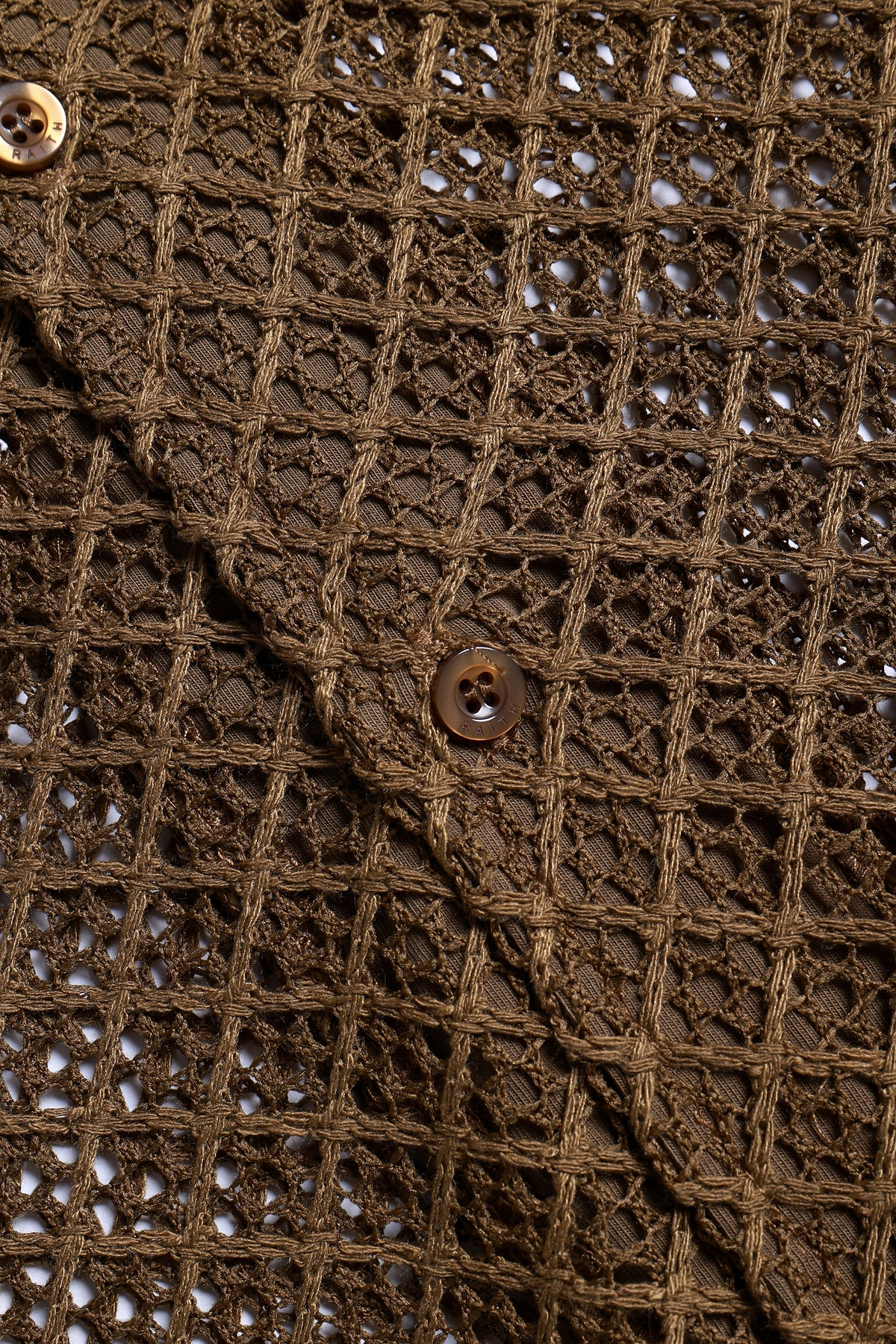 Marcelo Short Sleeve Lace Shirt - Brown