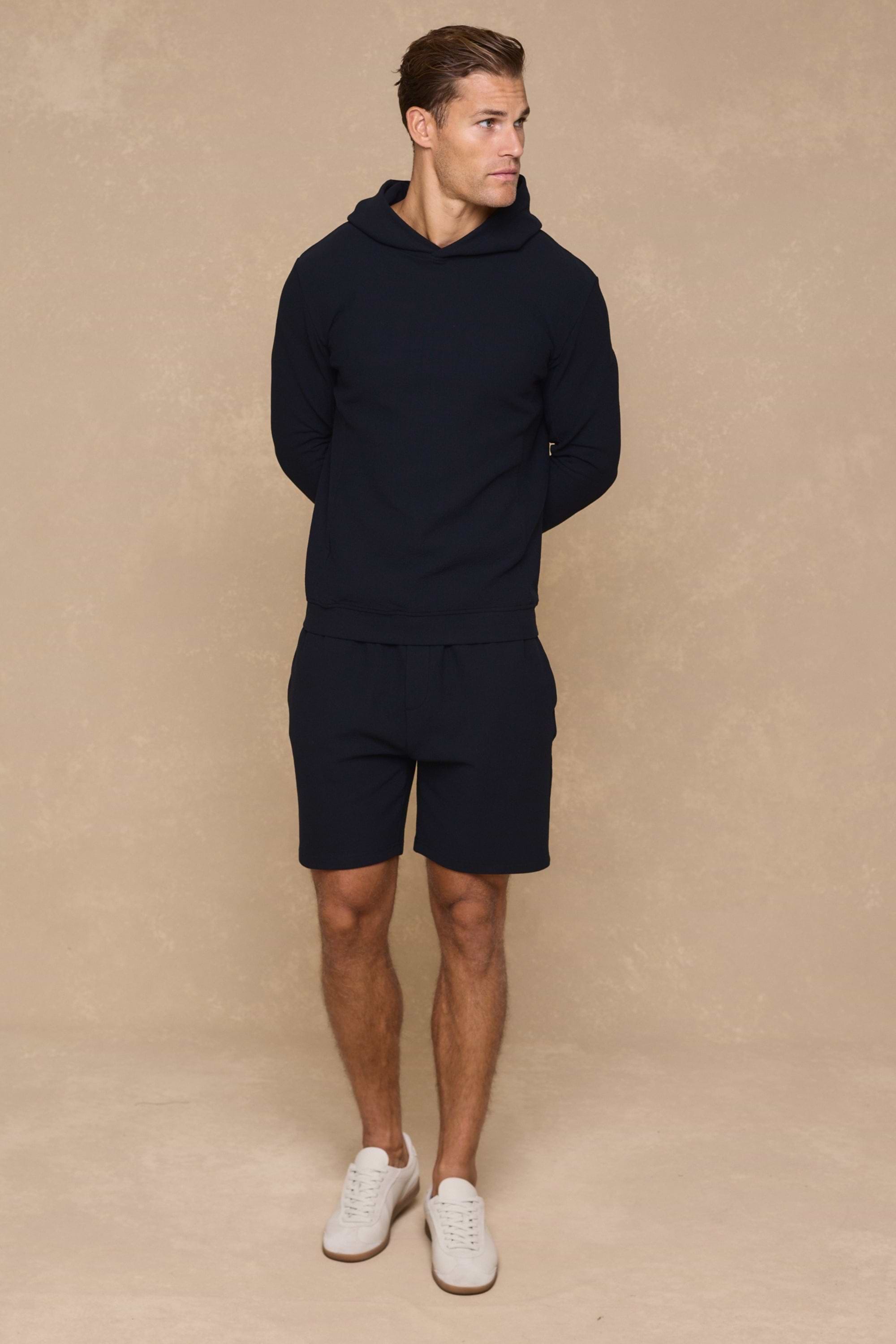 Zarco Crinkled Jersey Short - Navy