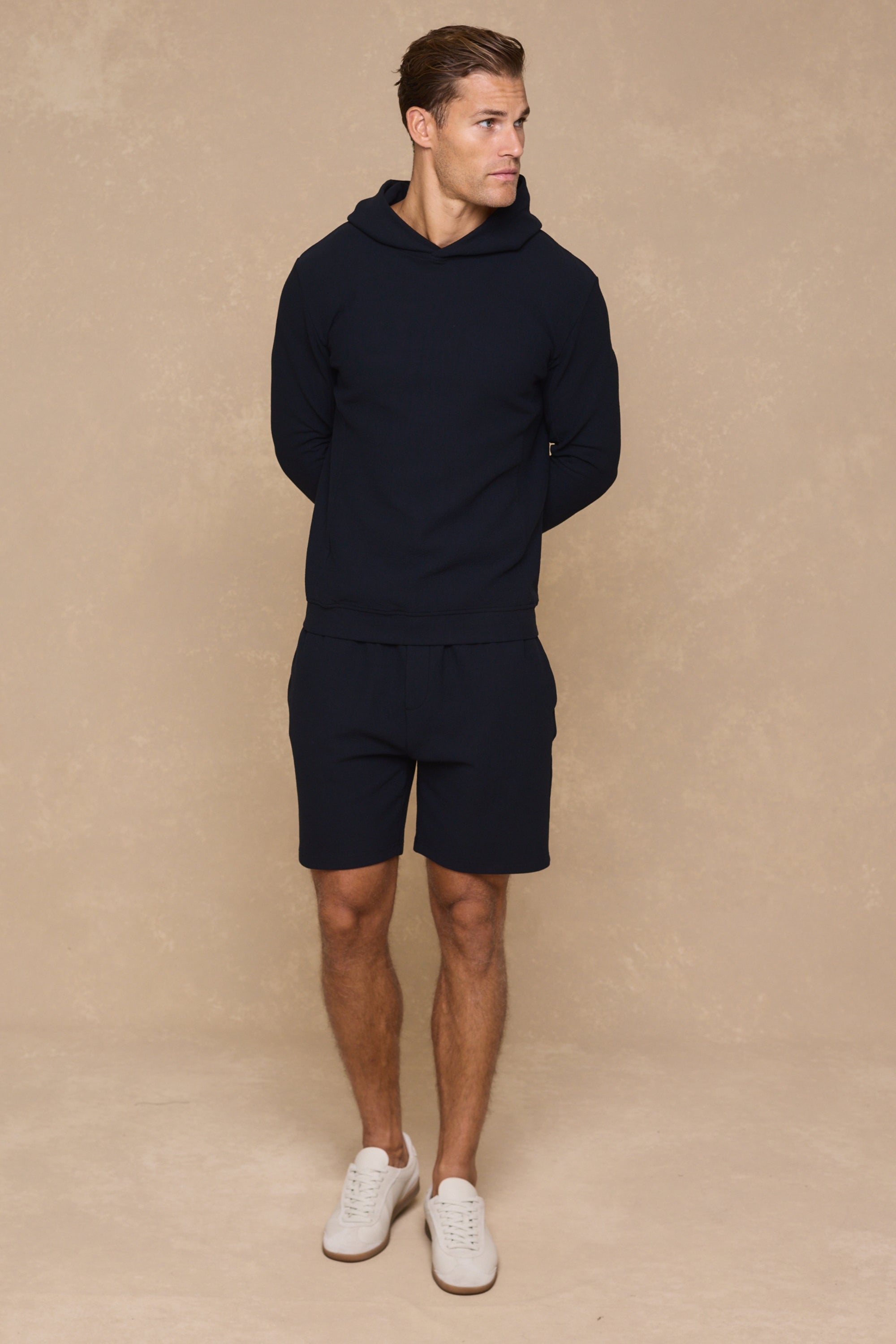 Zarco Crinkled Jersey Short - Navy