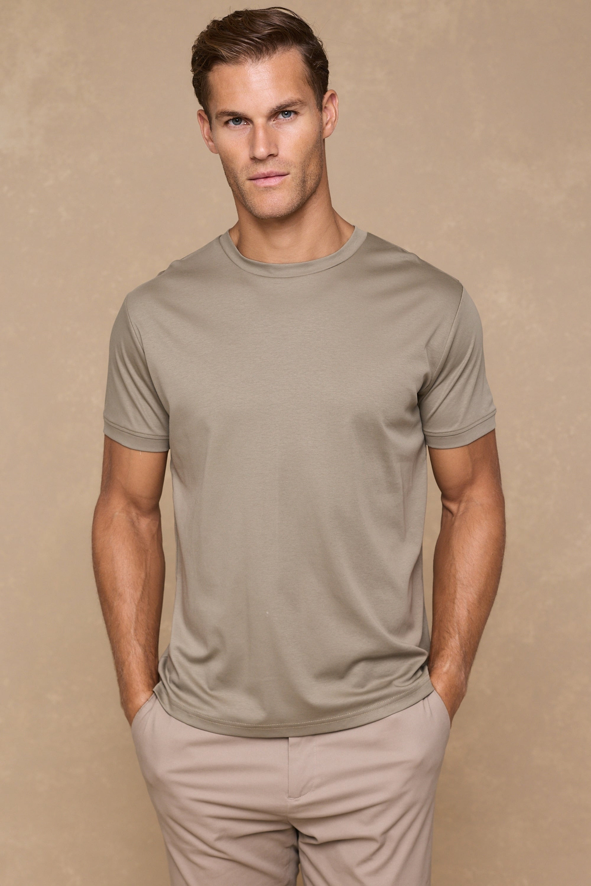 Luxe Mercerised T-Shirt - Dark Sage