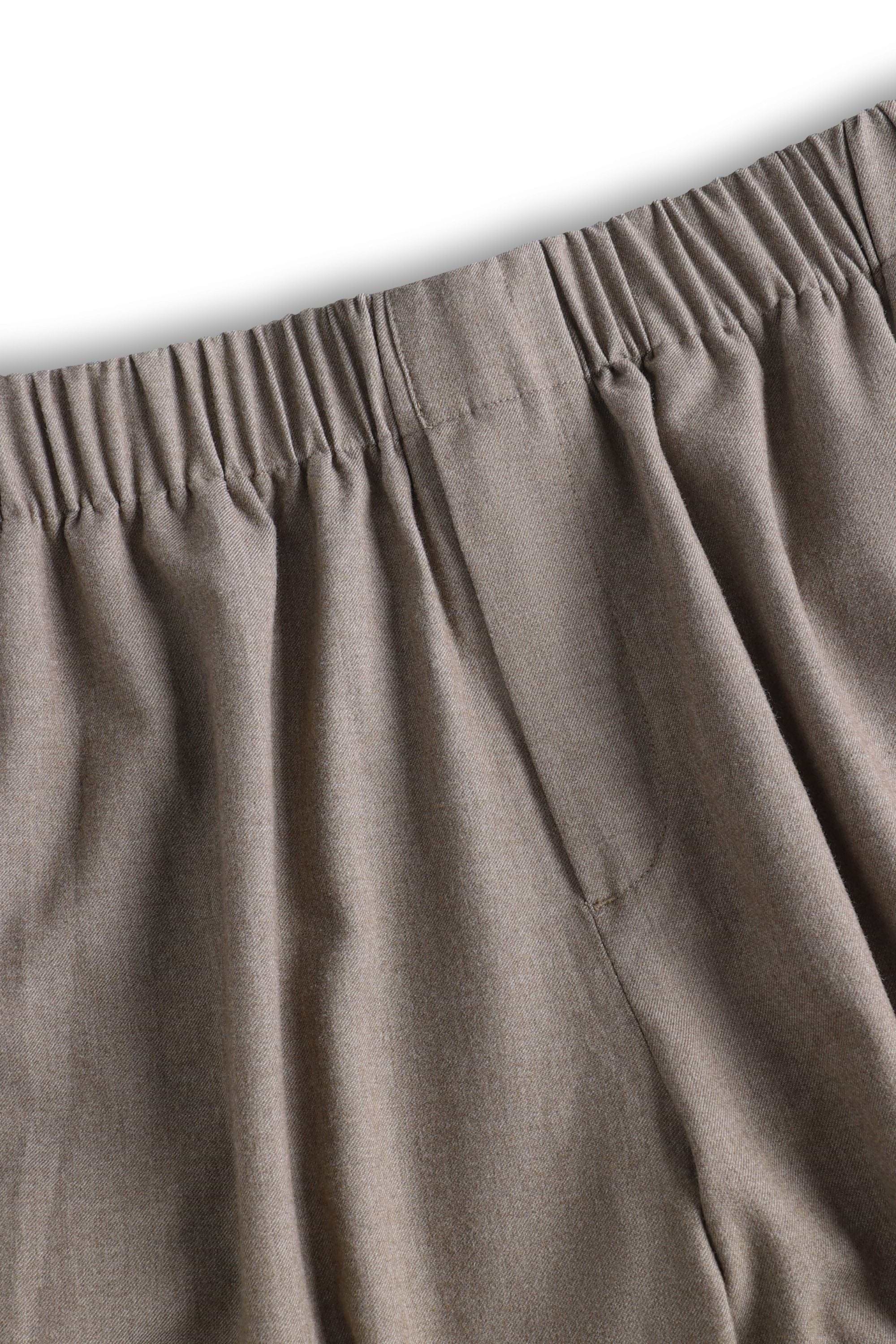 Johan Elasticated Waist Relaxed Fit Trouser - Taupe Marl