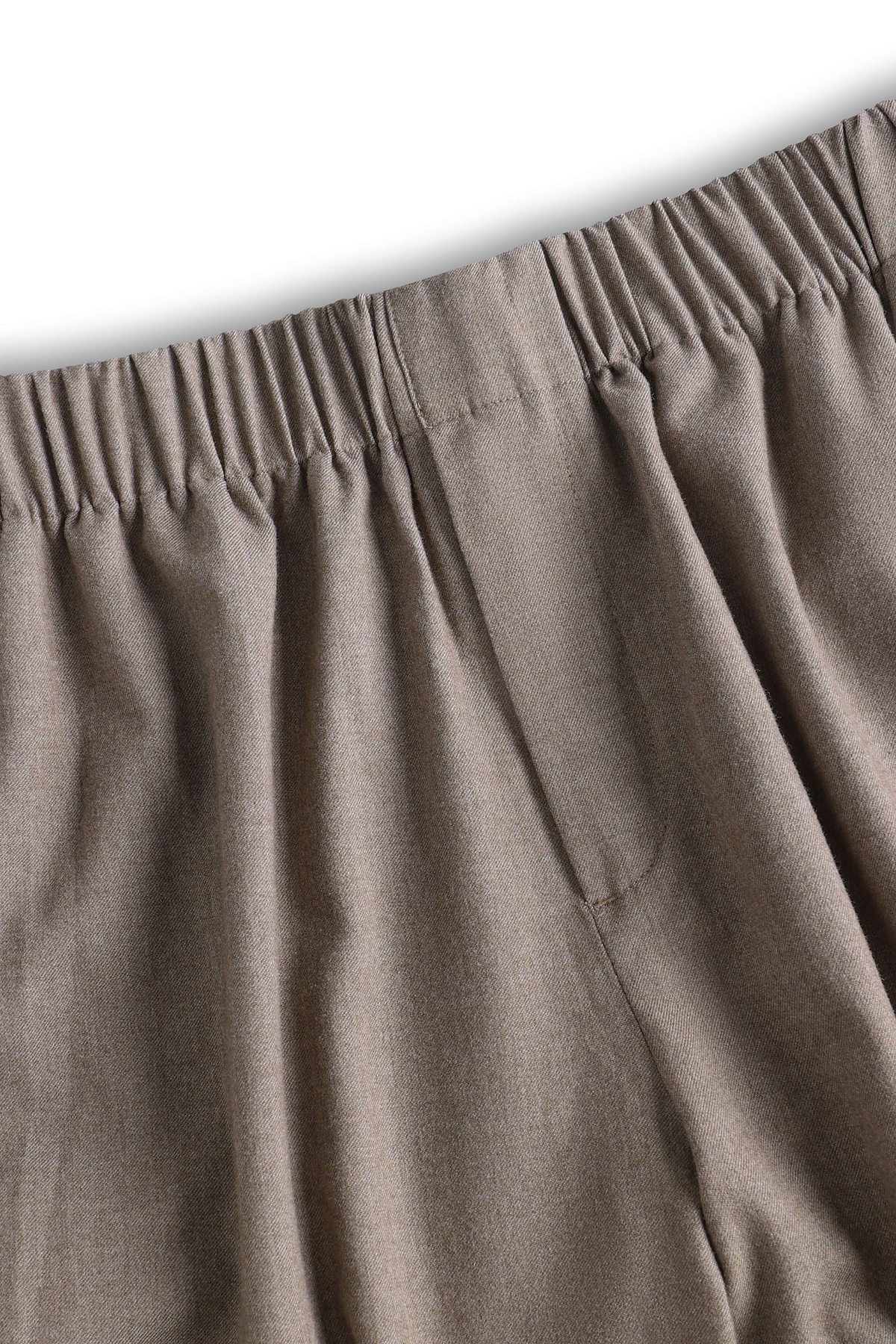 Johan Elasticated Waist Relaxed Fit Trouser - Taupe Marl