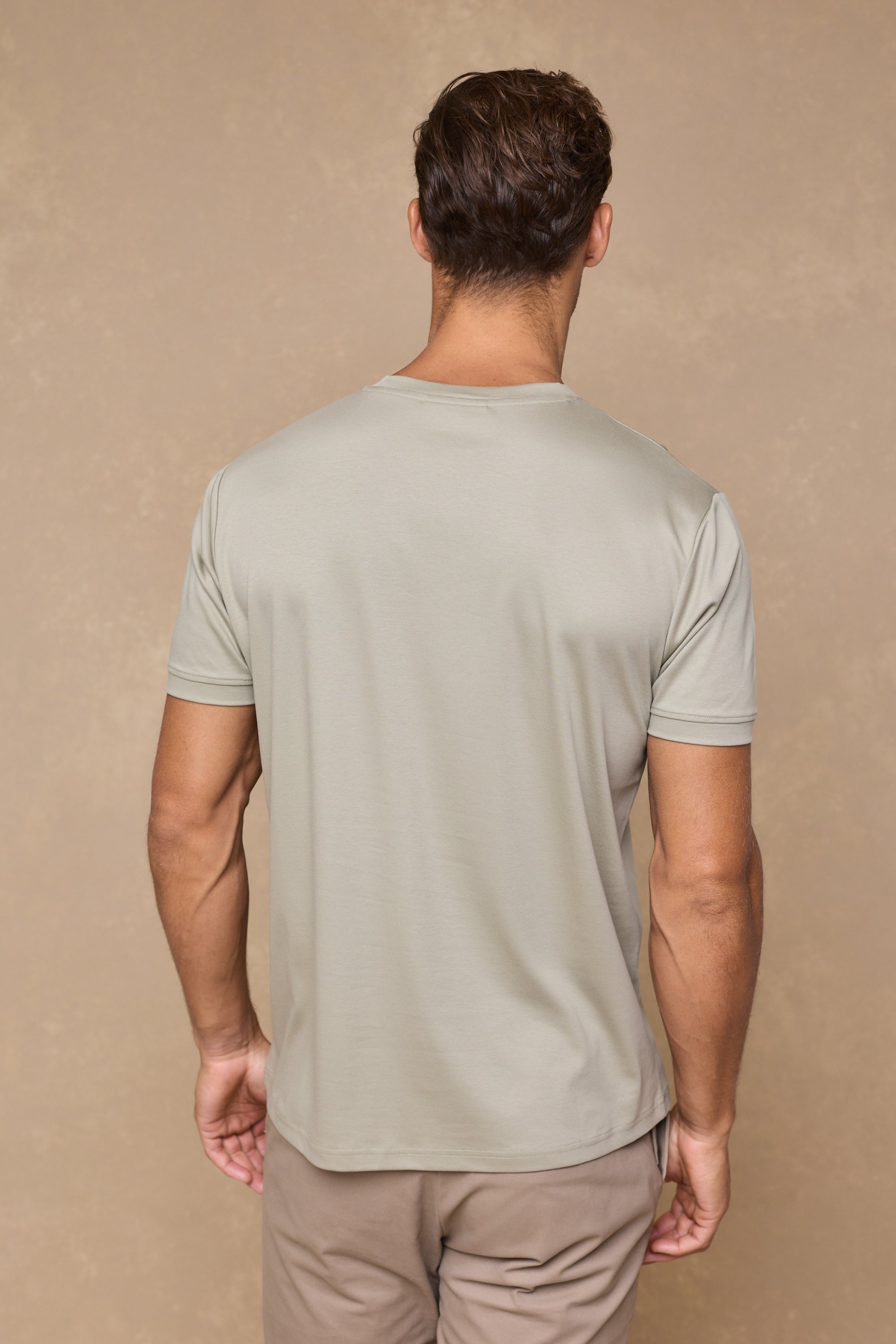 Luxe Mercerised T-Shirt - Light Sage