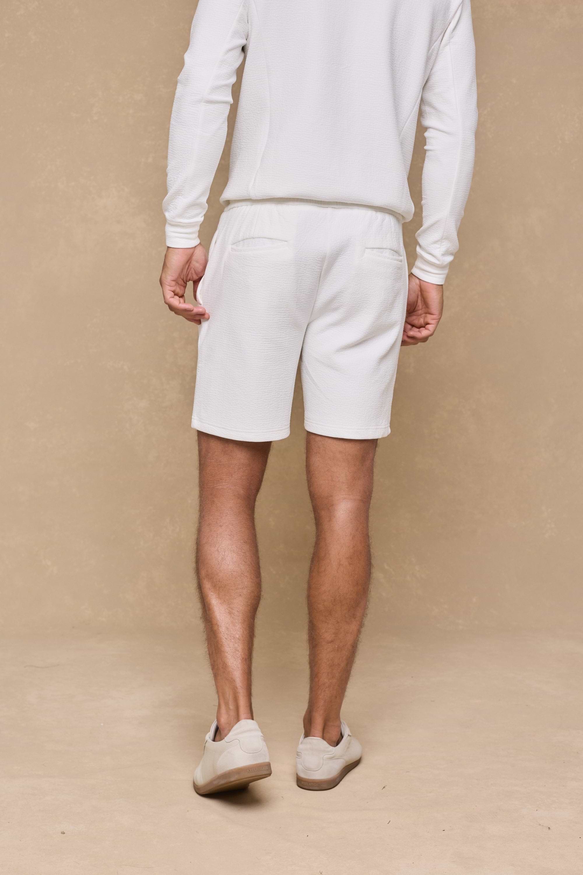 Zarco Crinkled Jersey Short - Ivory