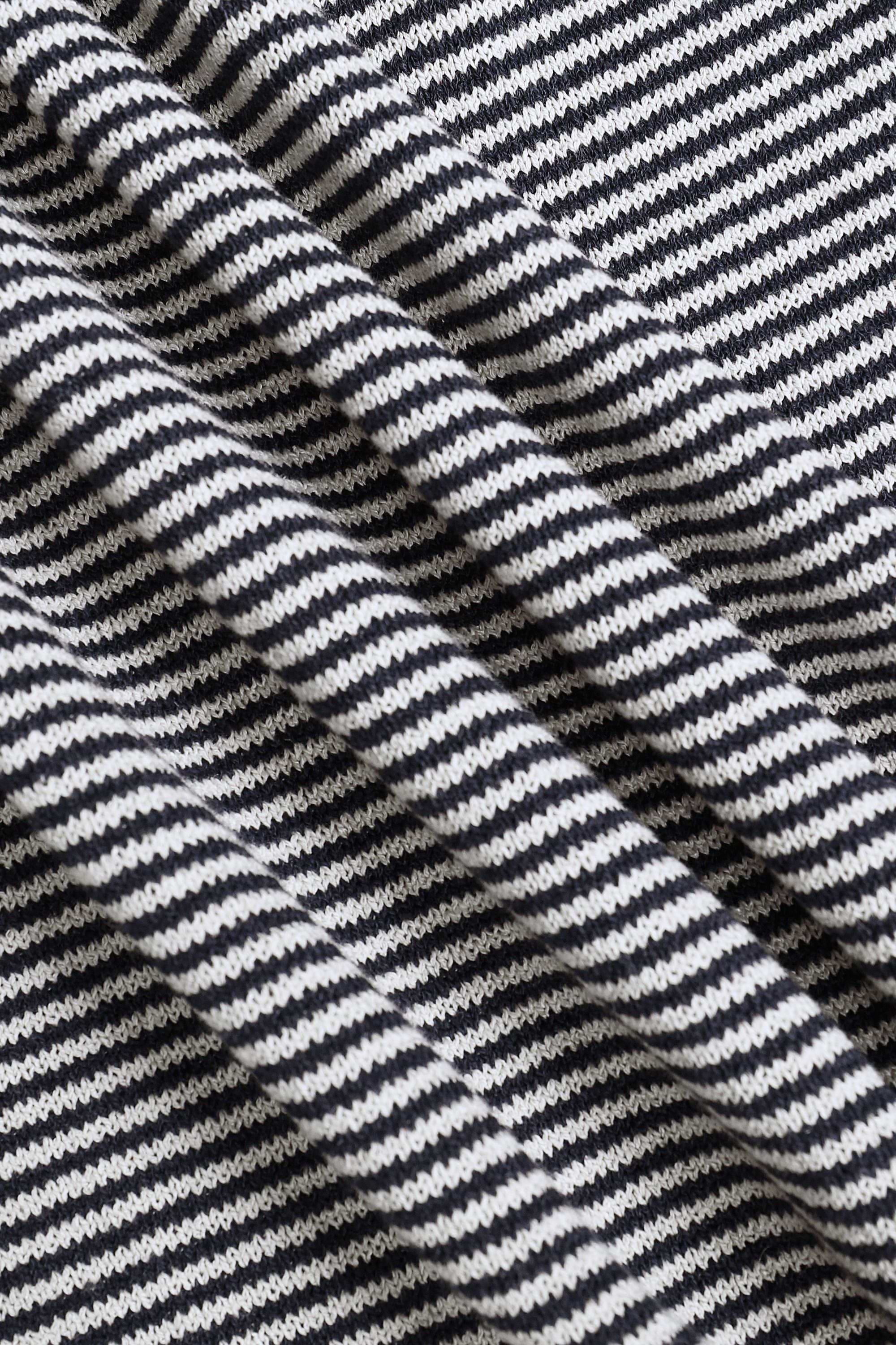 Rafael Linen Striped Crew Neck T-Shirt - Navy/Beige
