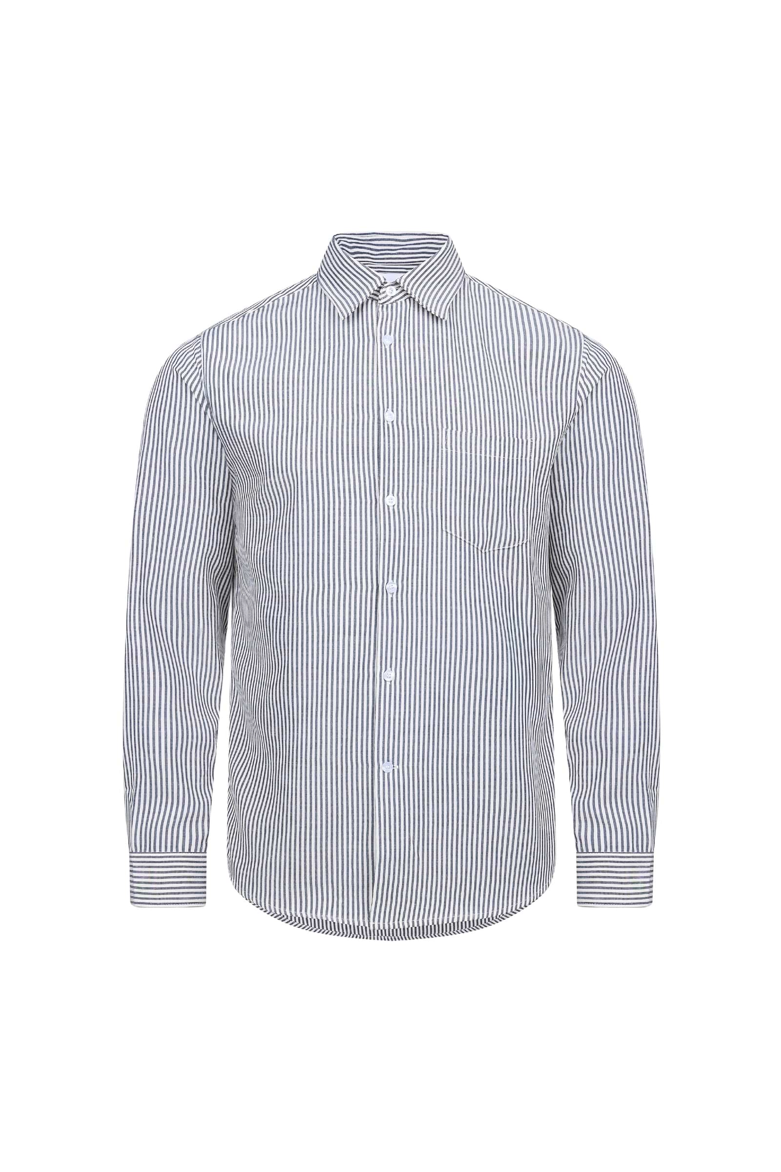 Abilo Striped Shirt - Ecru/Navy
