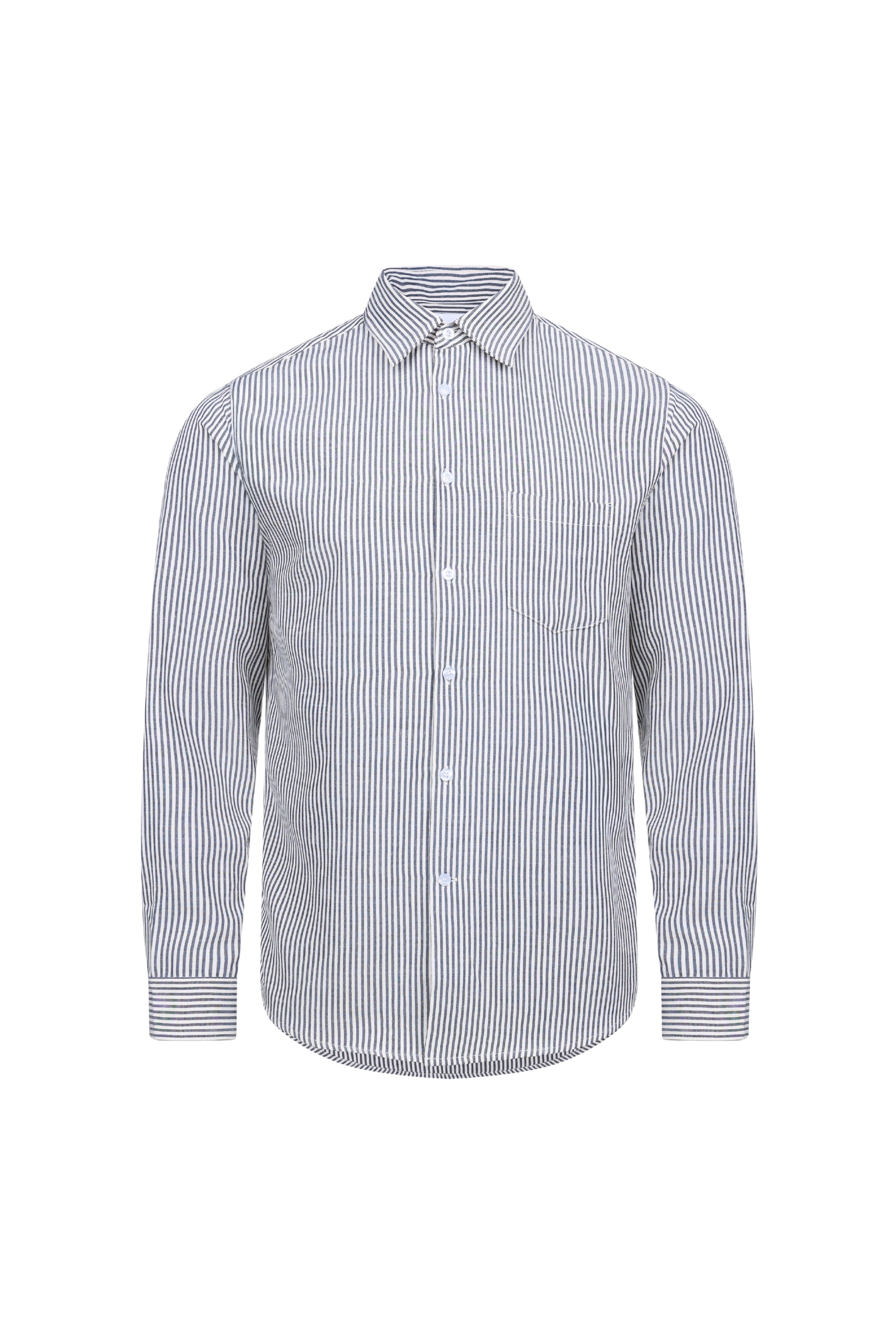 Abilo Striped Shirt - Ecru/Navy