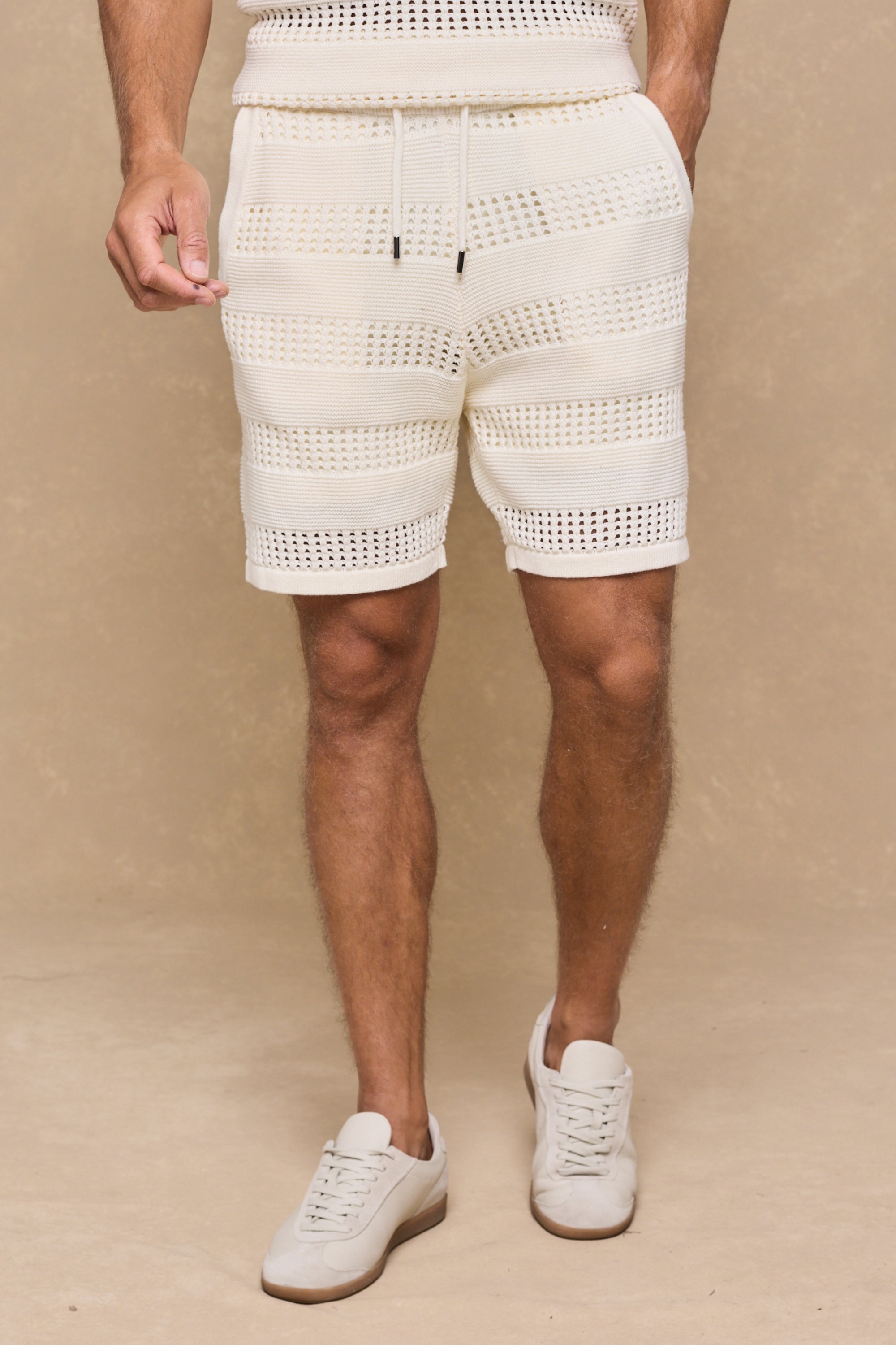 Frattina Crochet Short - Ecru