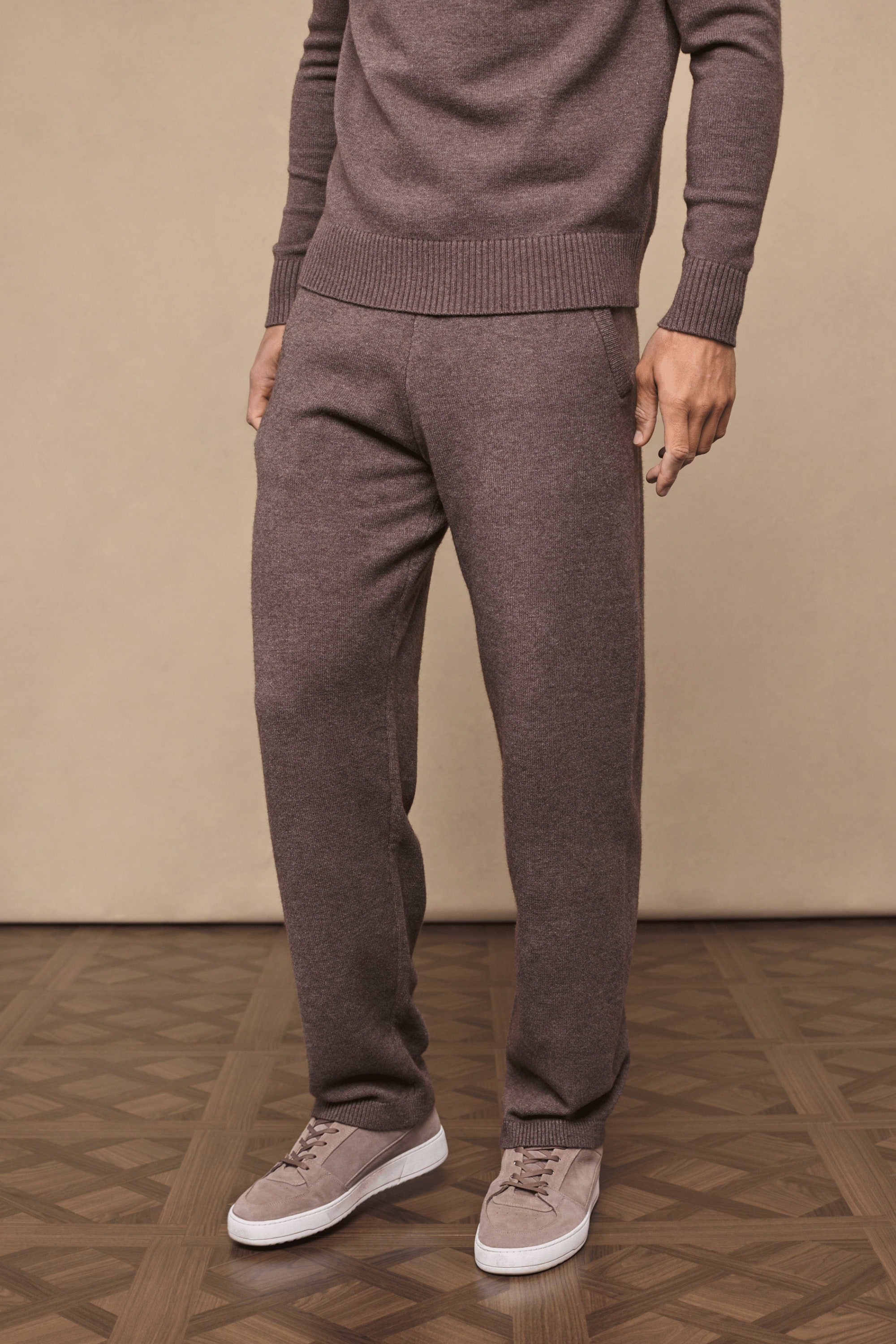 Rowan Knitted Trouser - Brown Marl