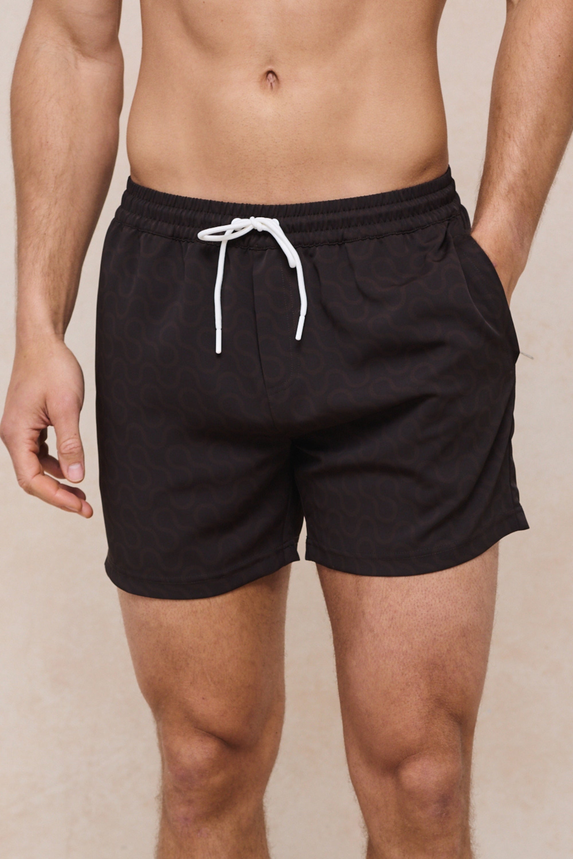Brezza Wave Swim Short - Brown/Light Brown