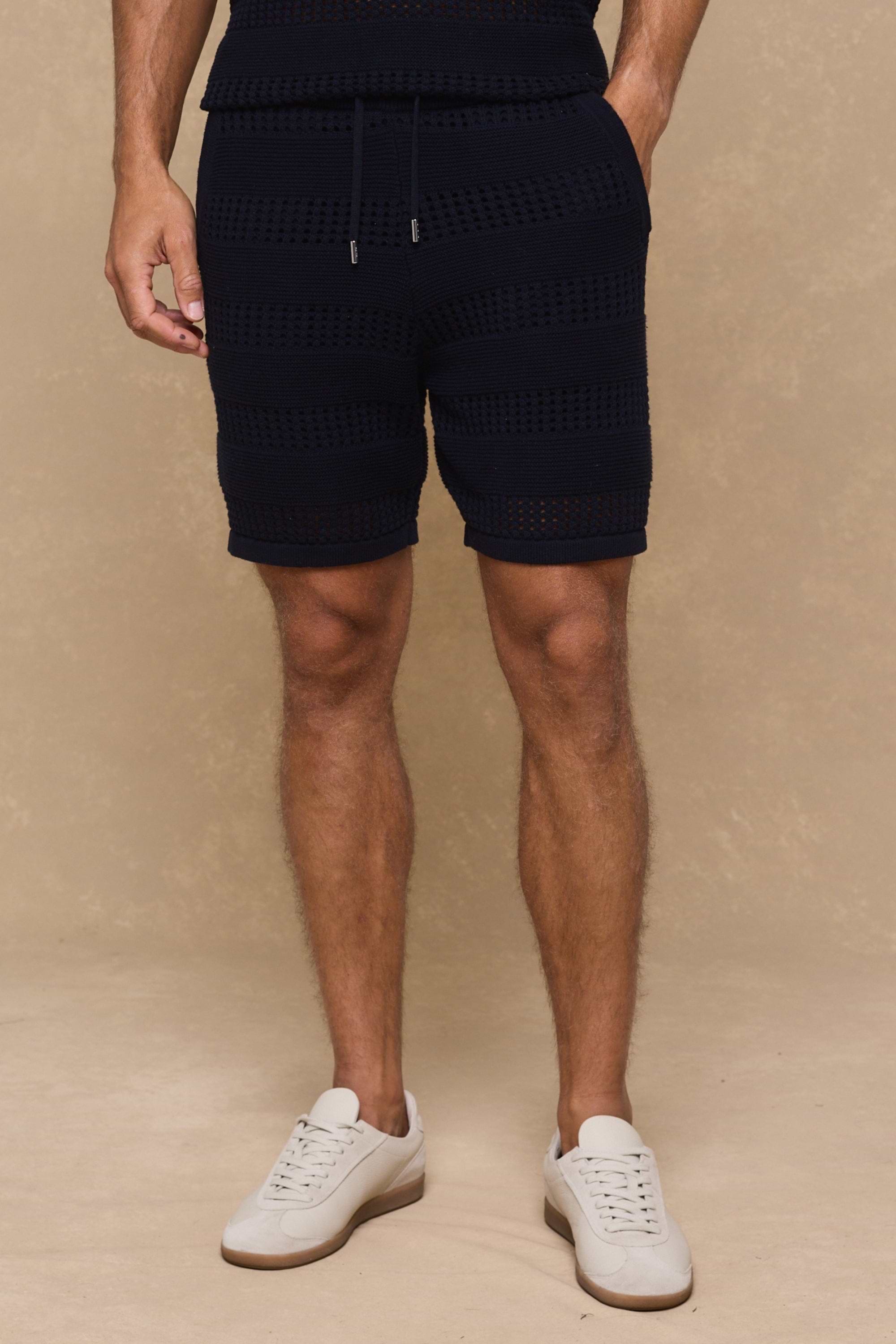 Frattina Crochet Short - Navy