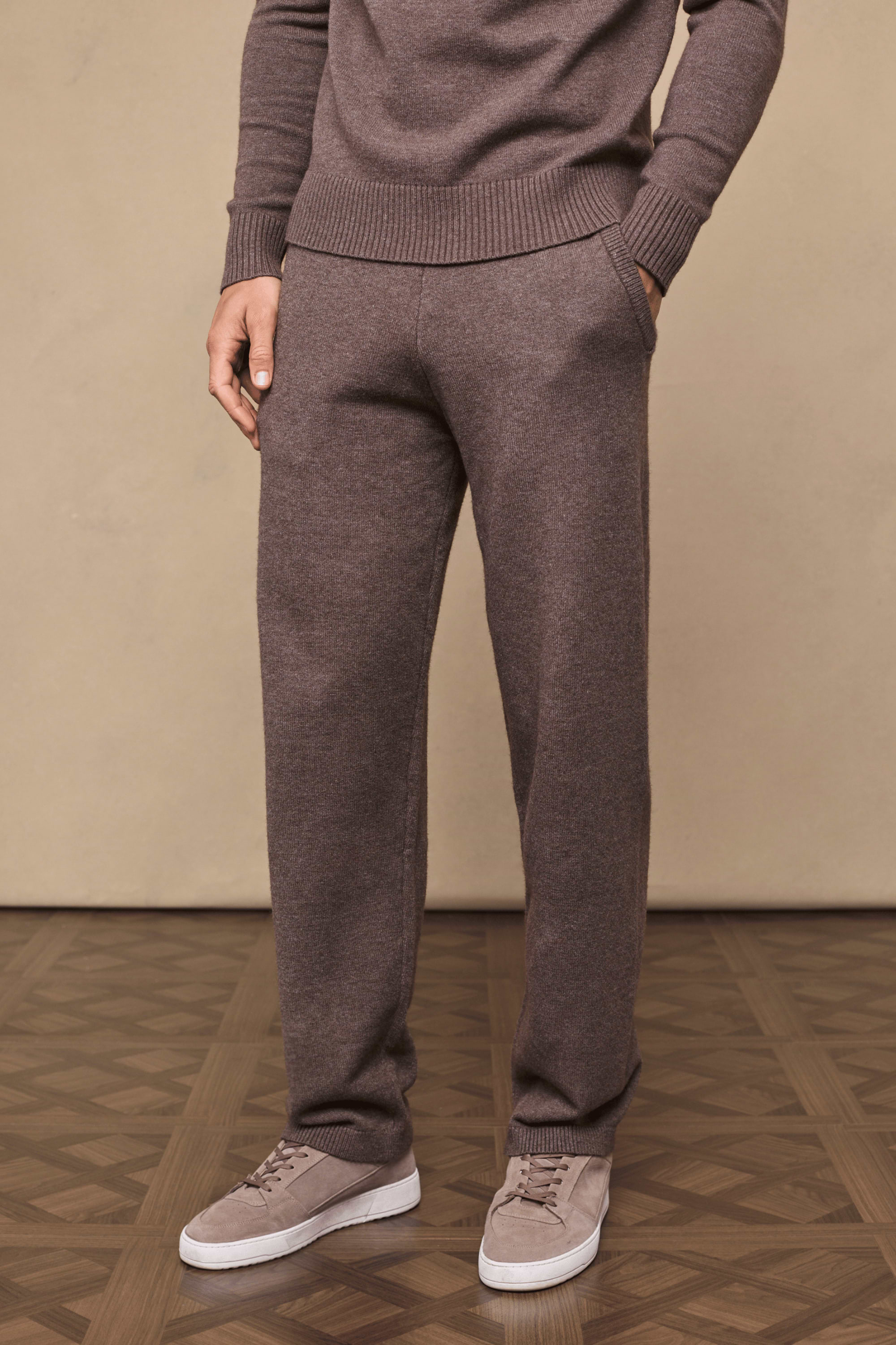 Rowan Knitted Trouser - Brown Marl