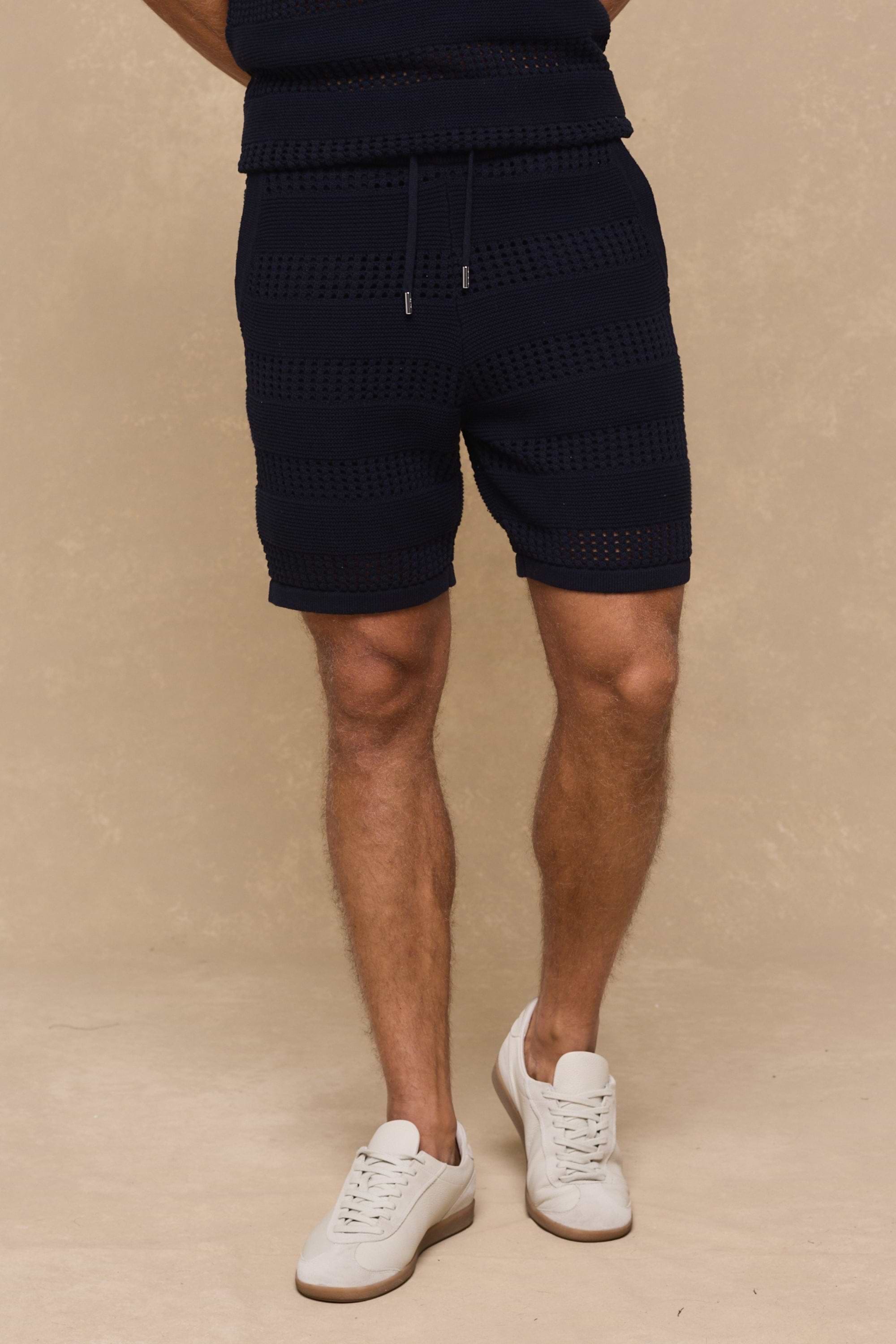 Frattina Crochet Short - Navy