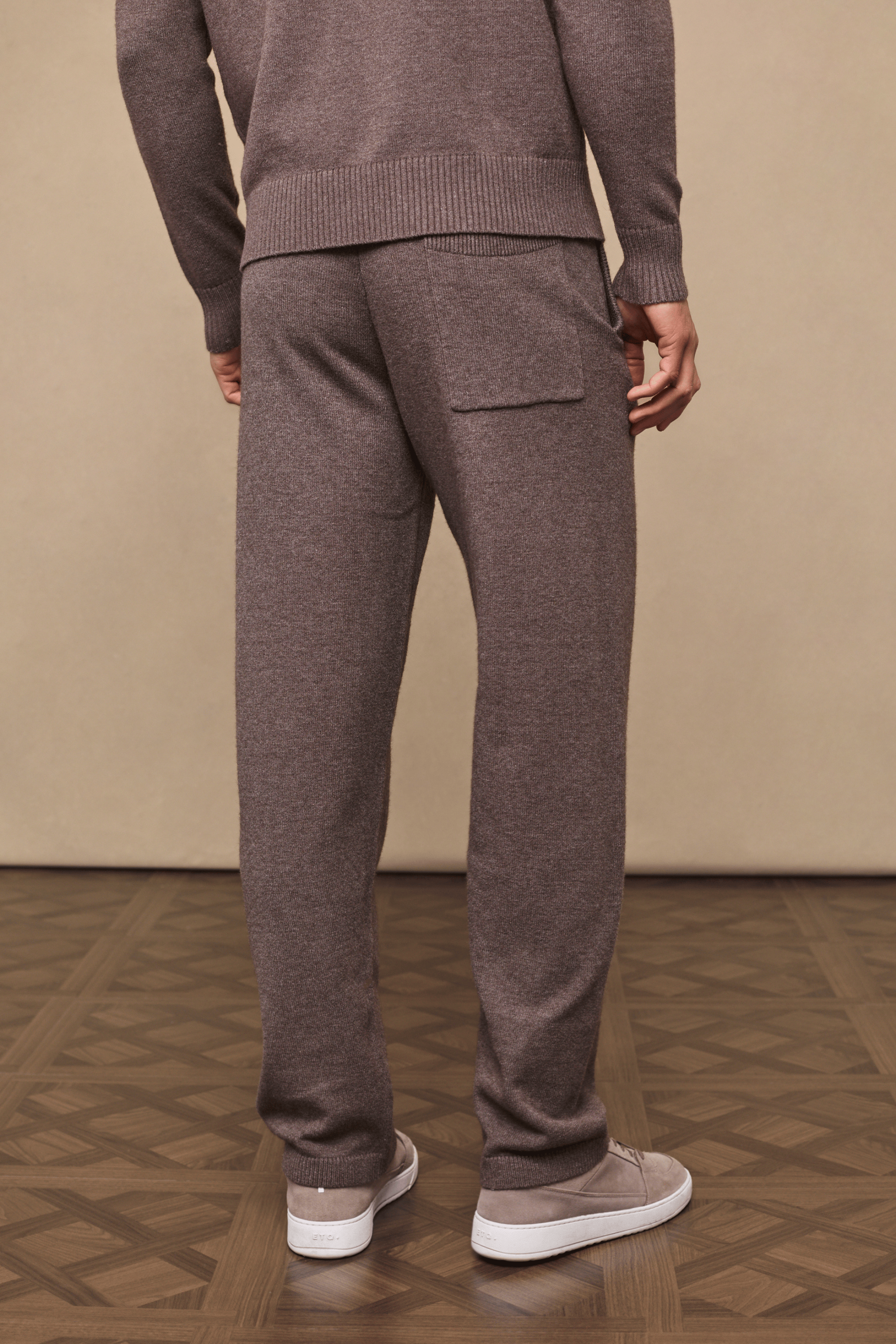 Rowan Knitted Trouser - Brown Marl