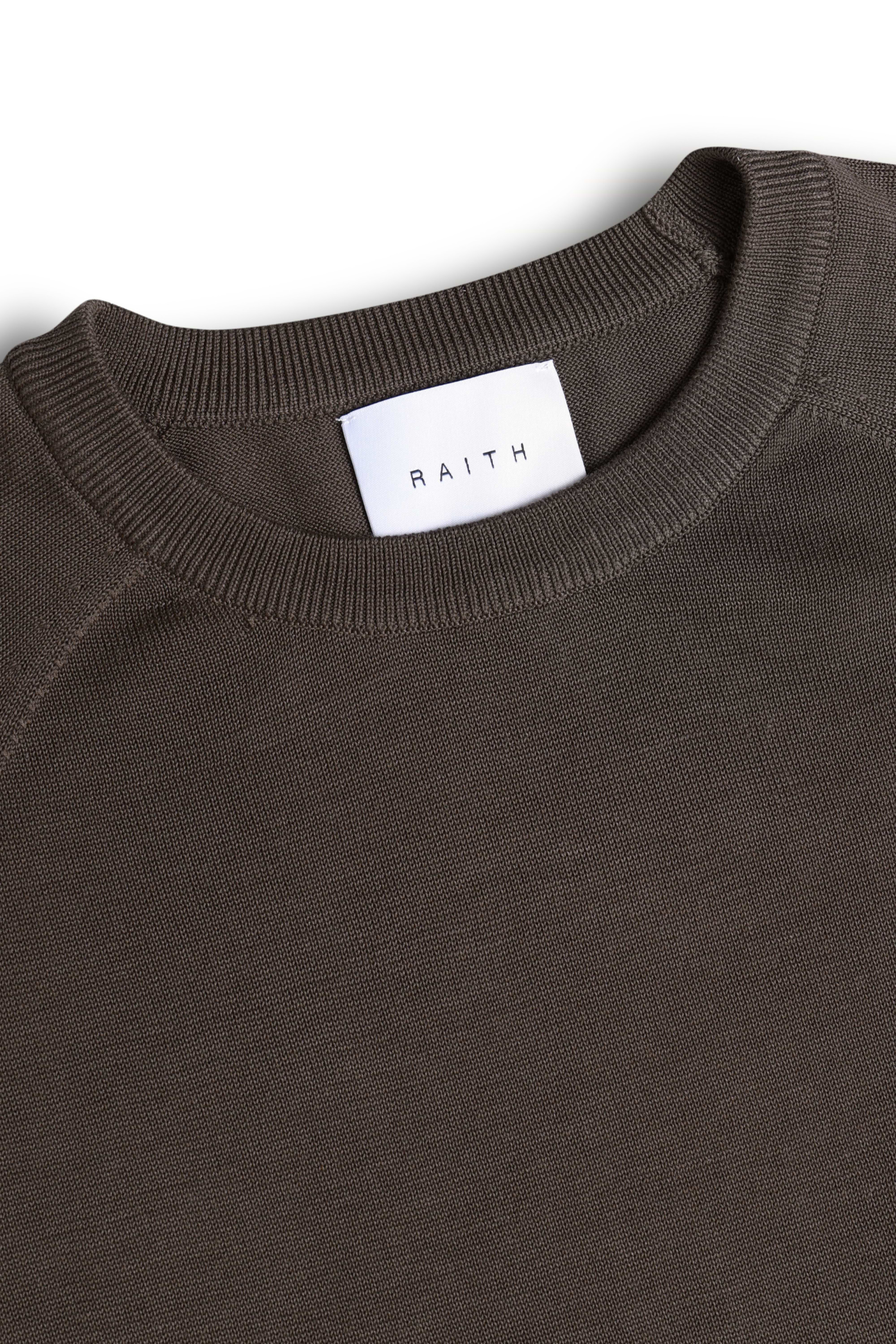 Riera Knit Crew Neck T-Shirt - Brown