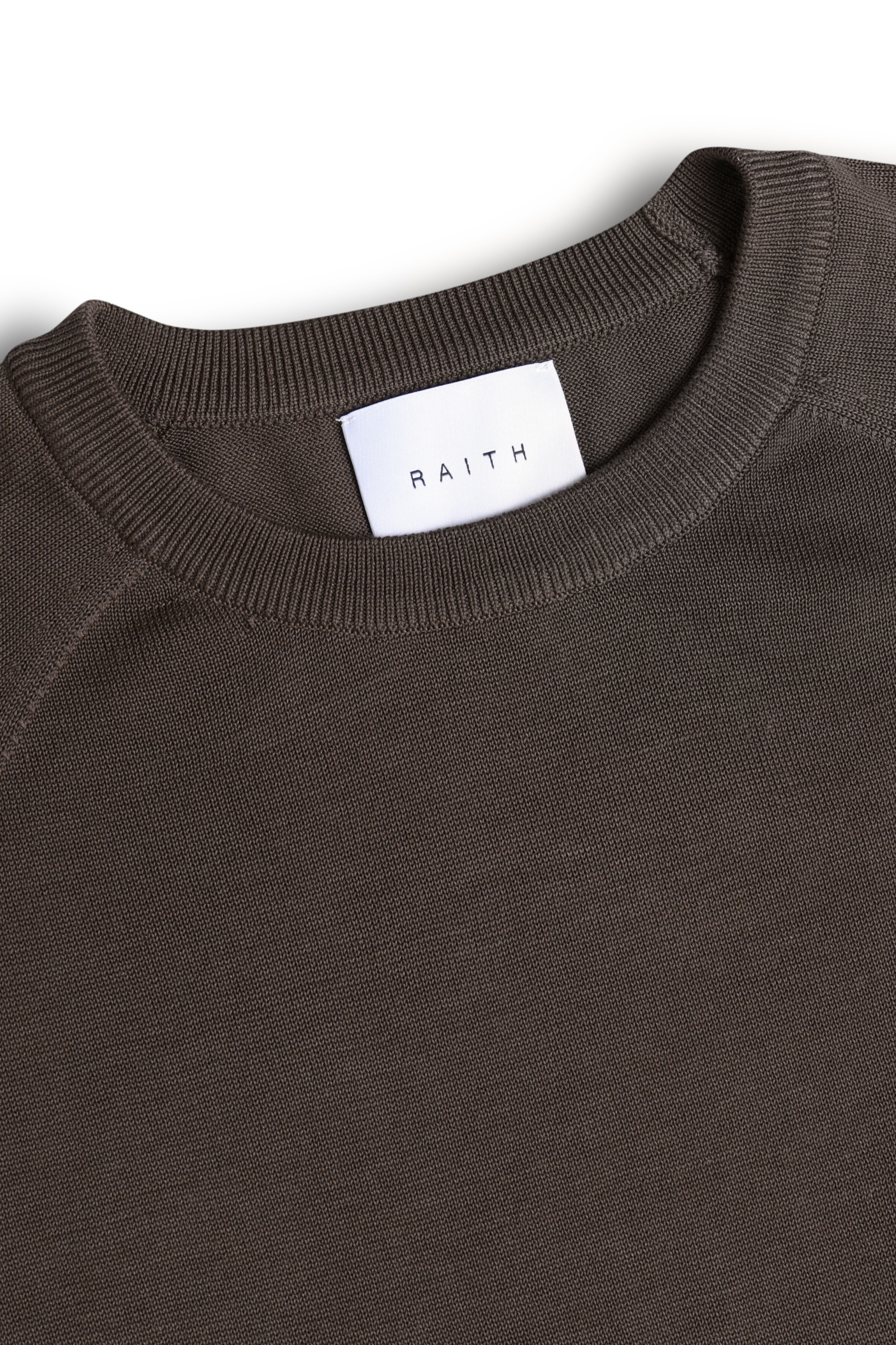Riera Knit Crew Neck T-Shirt - Brown