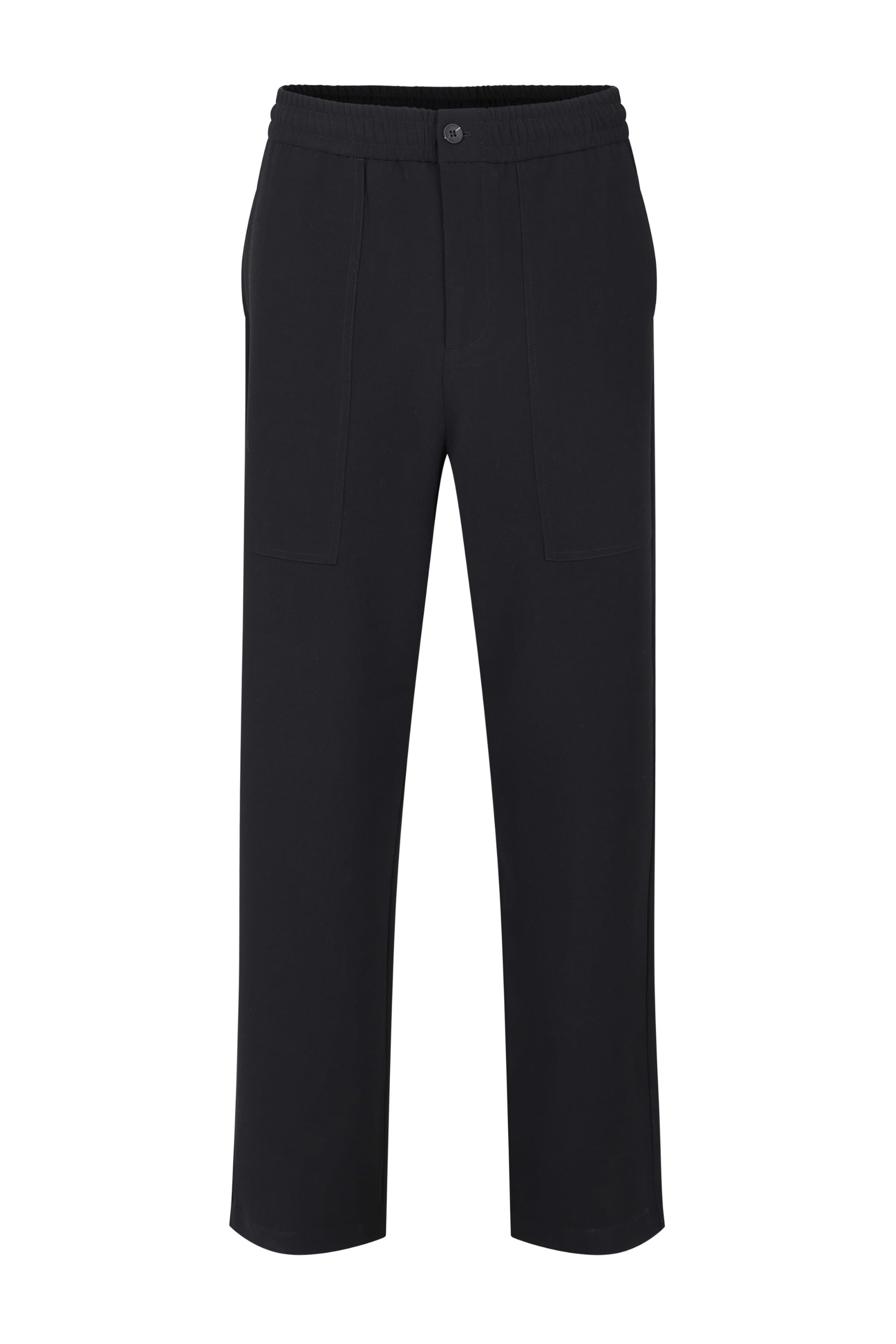Julien Relaxed Panelled Trouser - Black