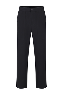 Julien Relaxed Panelled Trouser - Black