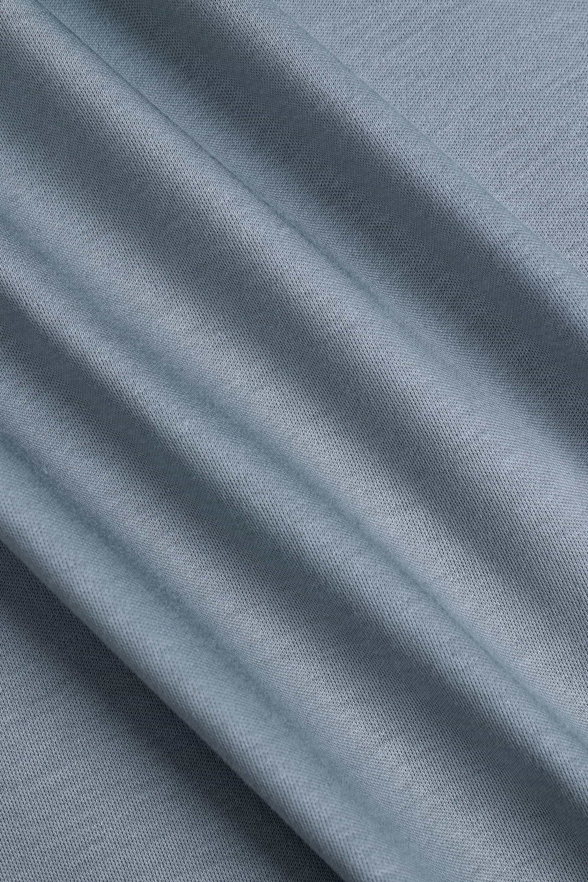 Luxe Mercerised T-Shirt - Light Pewter Blue