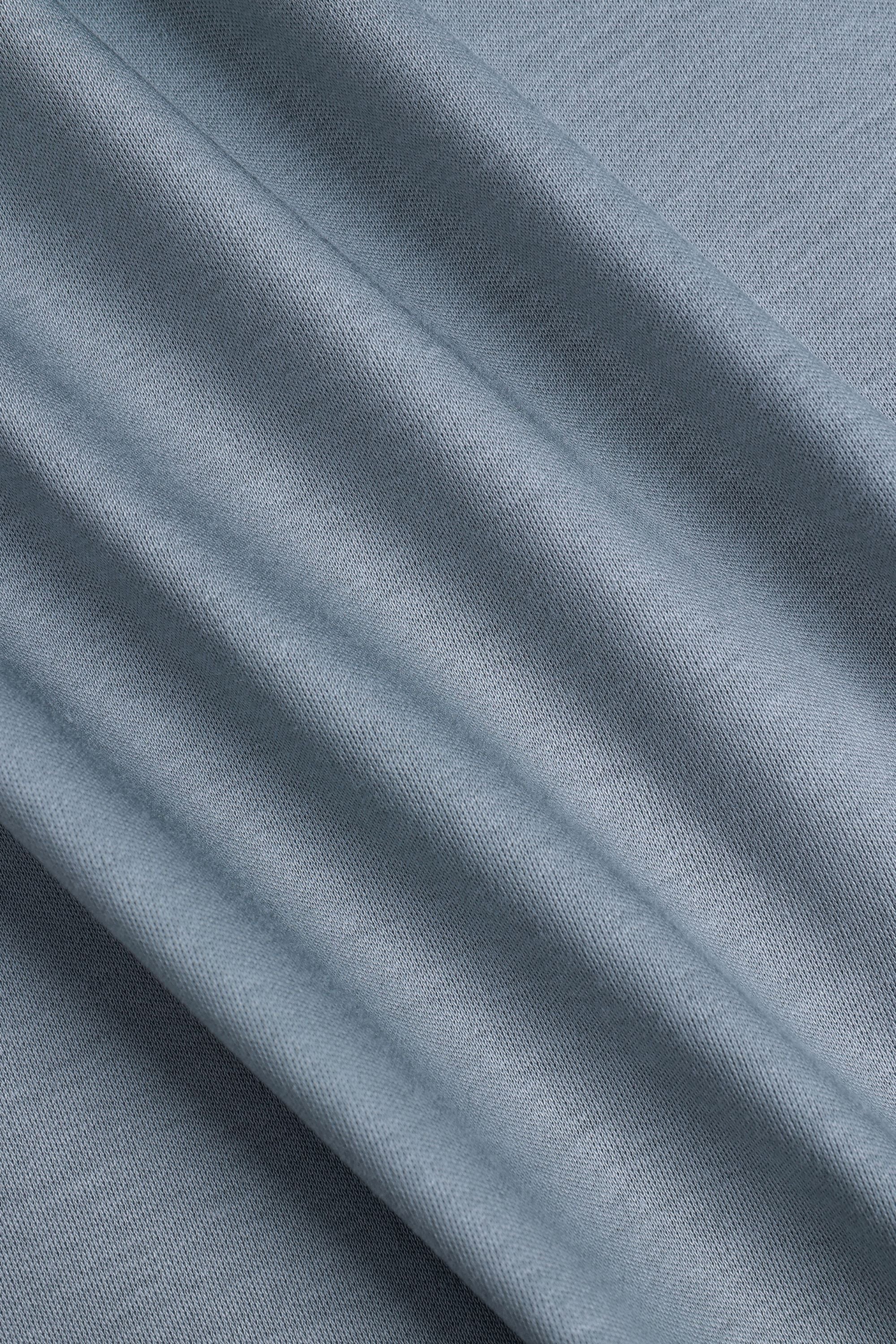 Luxe Mercerised T-Shirt - Light Pewter Blue
