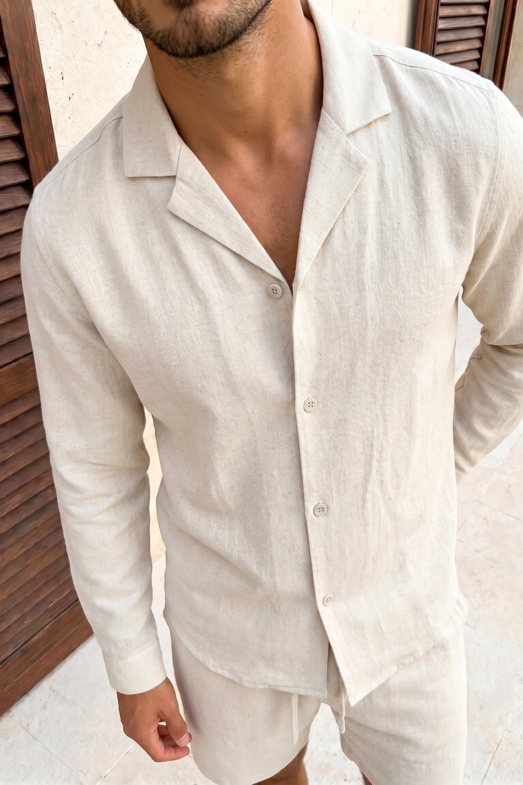Cami Linen Short - Oatmeal