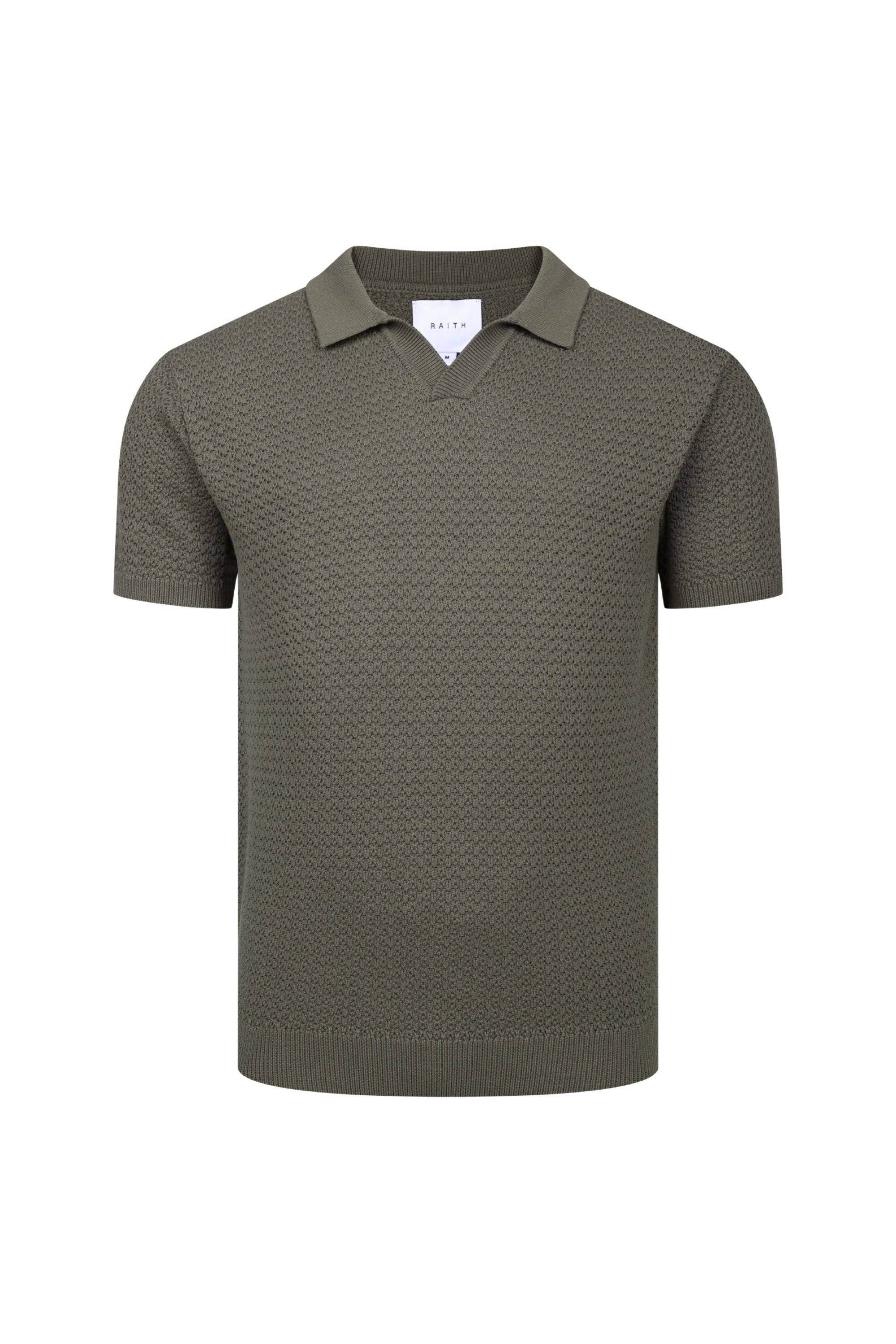 Rapha Cotton Knit Polo - Dark Olive