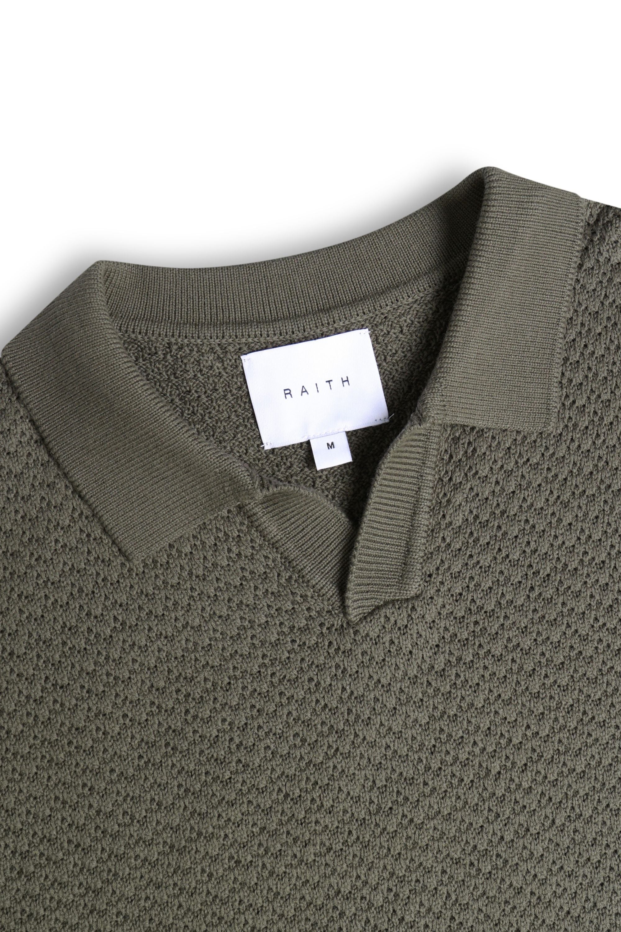 Rapha Cotton Knit Polo - Dark Olive