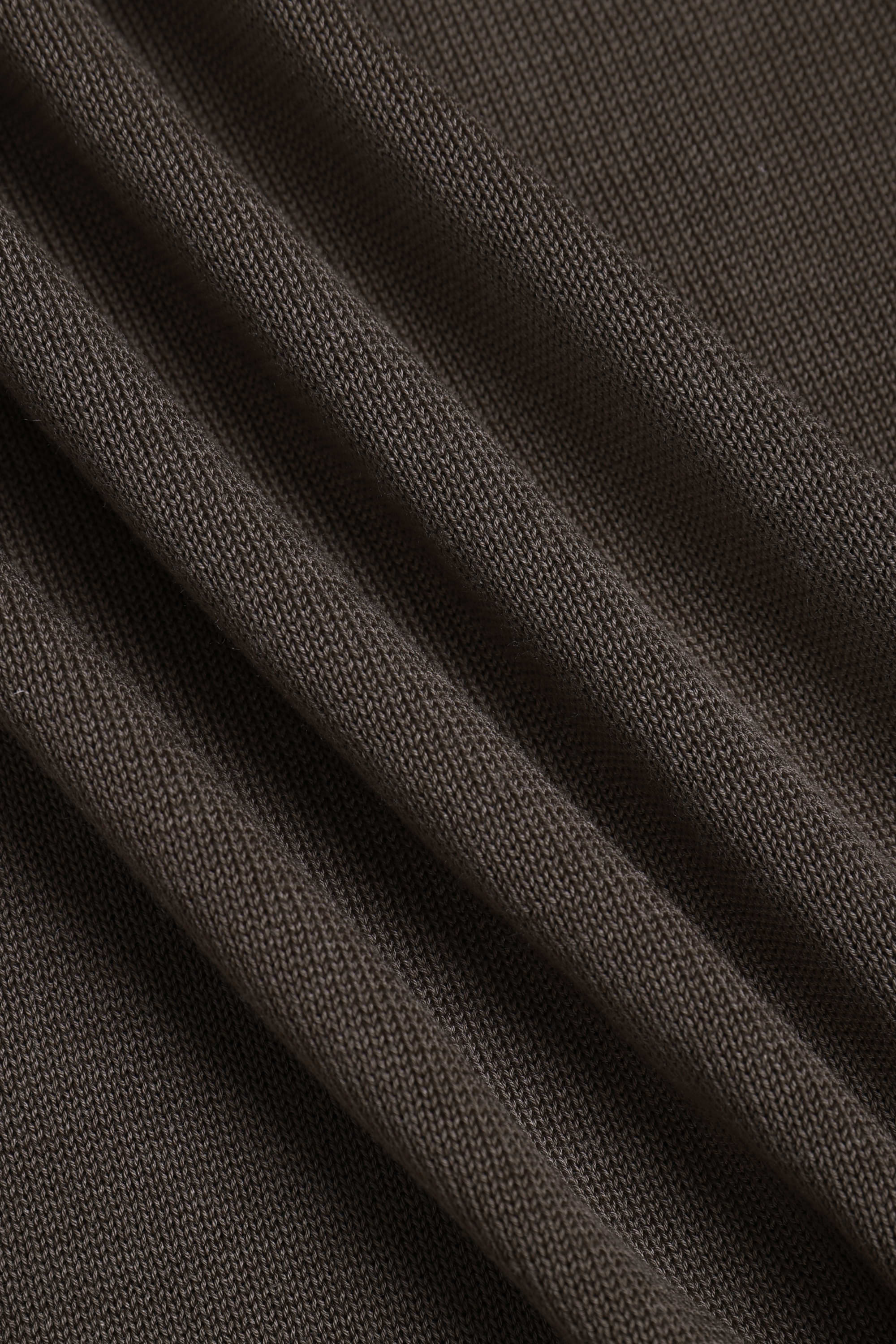Riera Knit Crew Neck T-Shirt - Brown