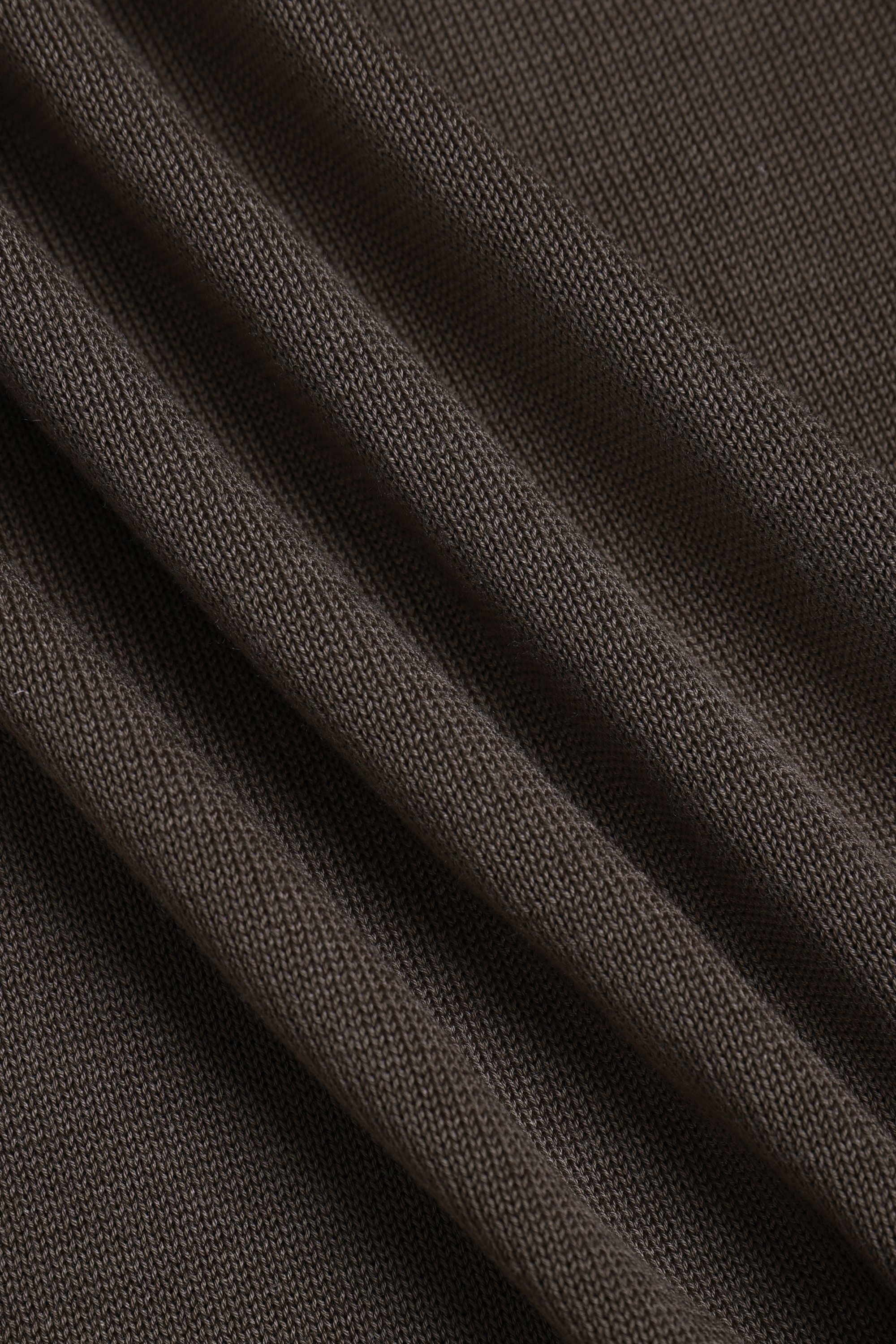 Riera Knit Crew Neck T-Shirt - Brown