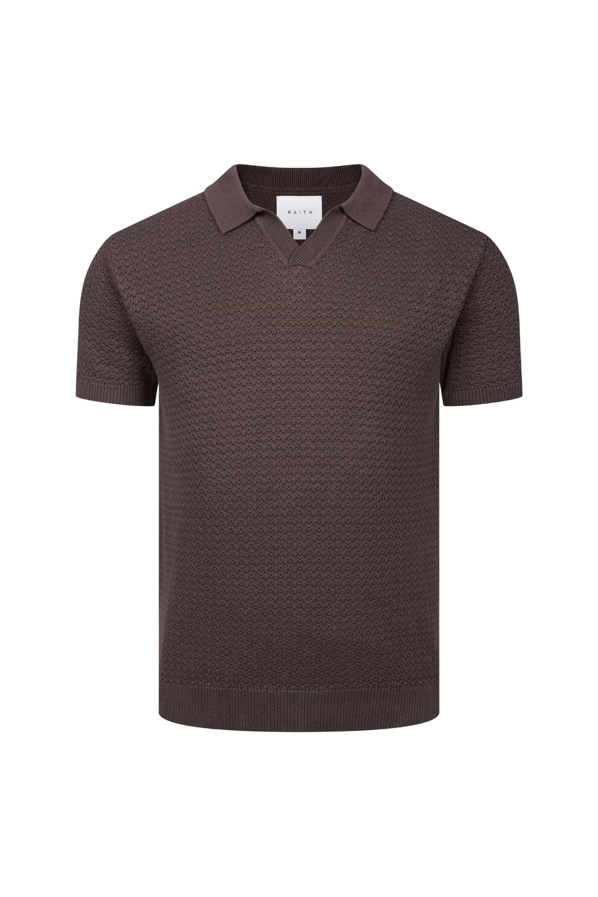Rapha Cotton Knit Polo - Brown