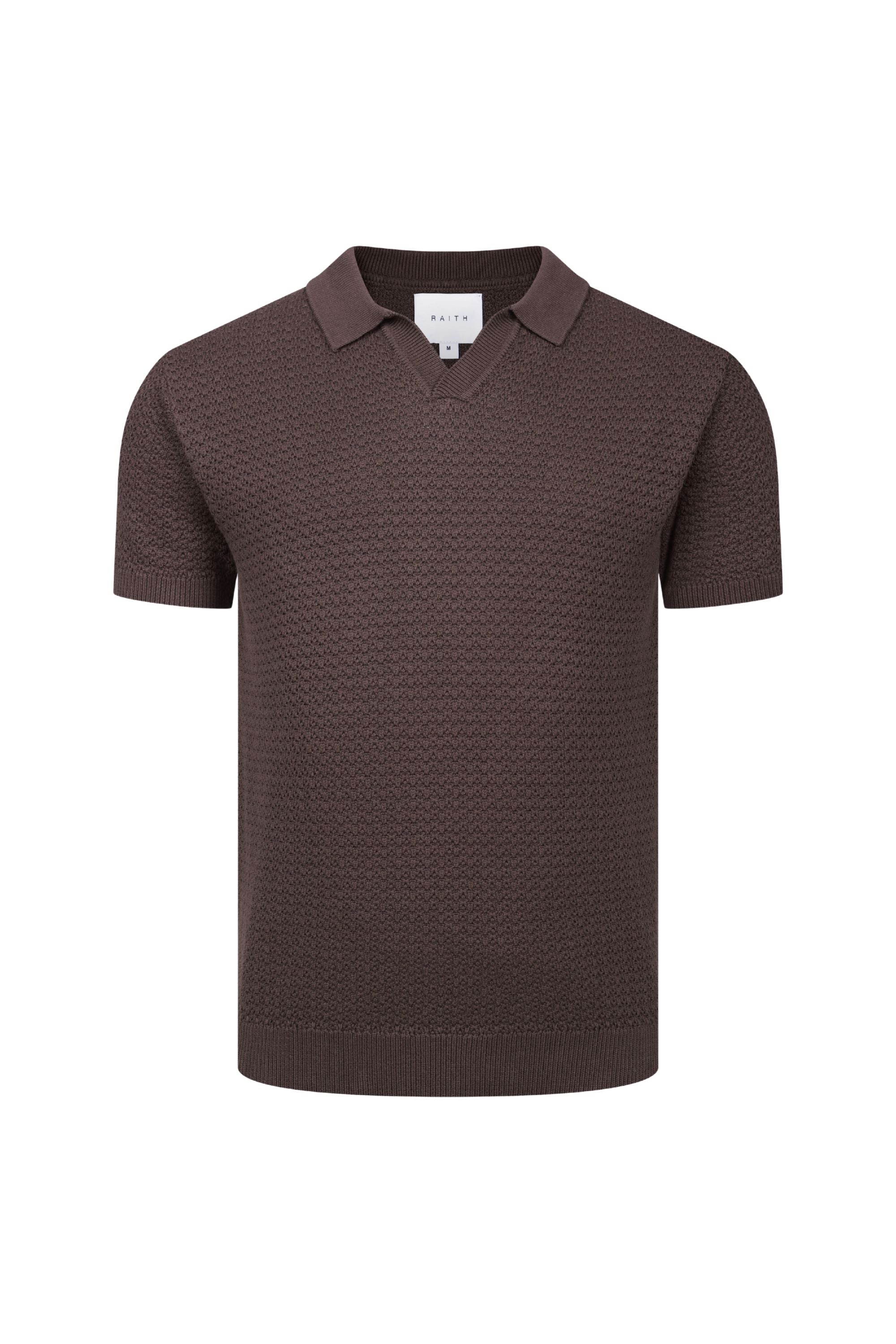 Rapha Cotton Knit Polo - Brown