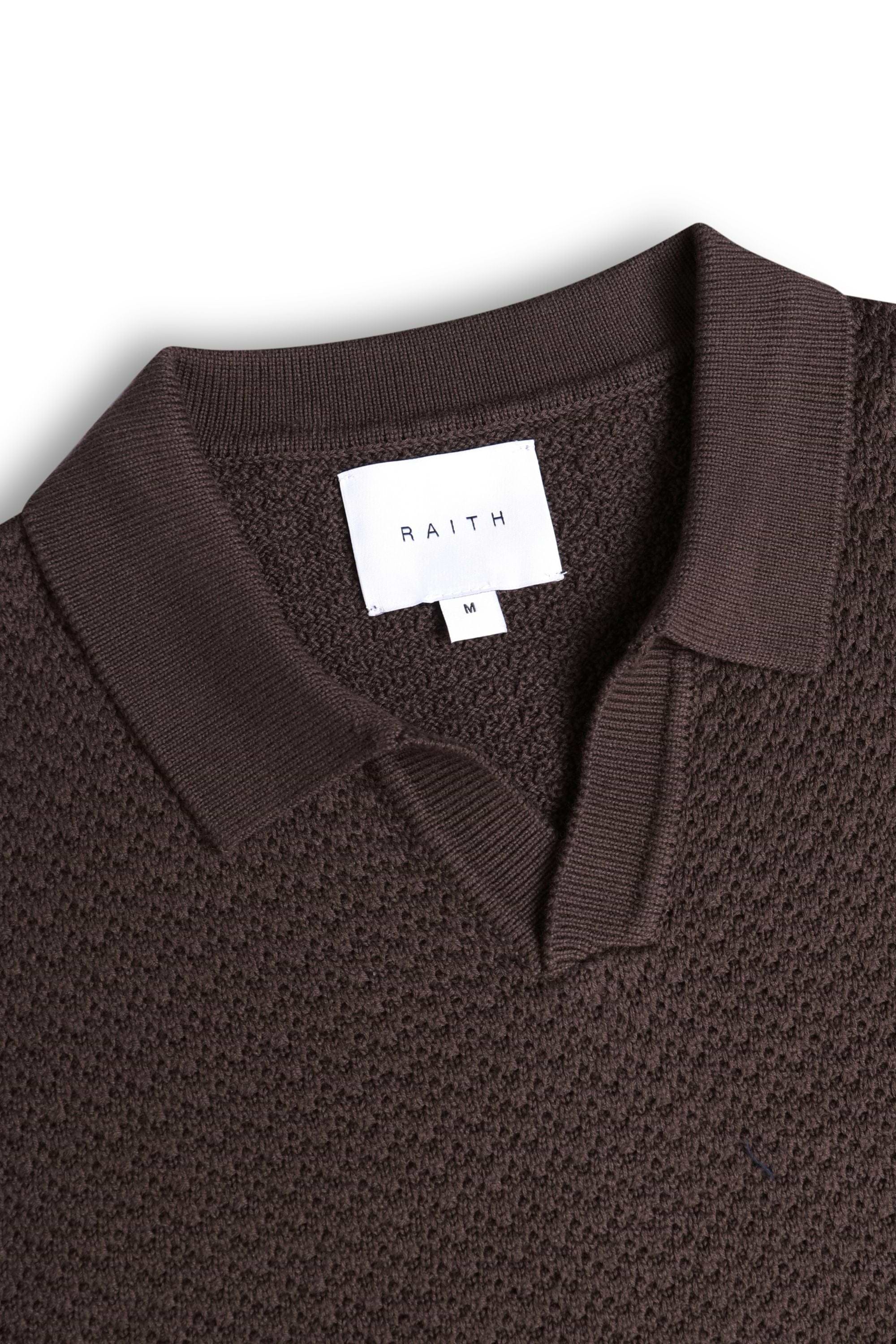 Rapha Cotton Knit Polo - Brown