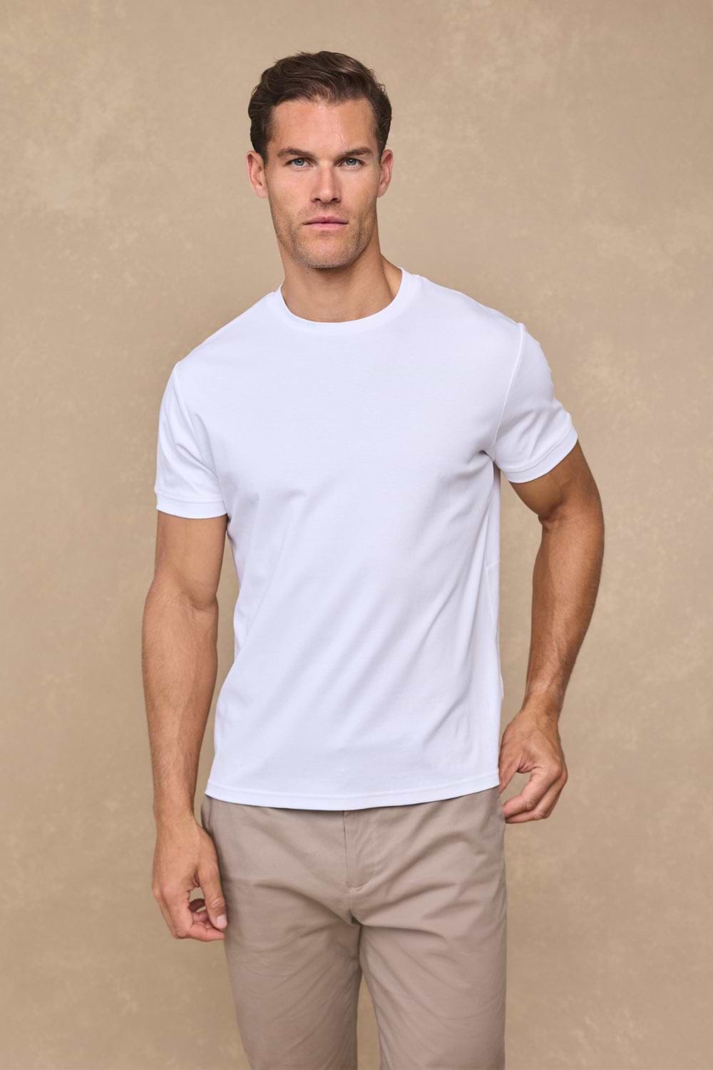 Luxe Mercerised T-Shirt - White